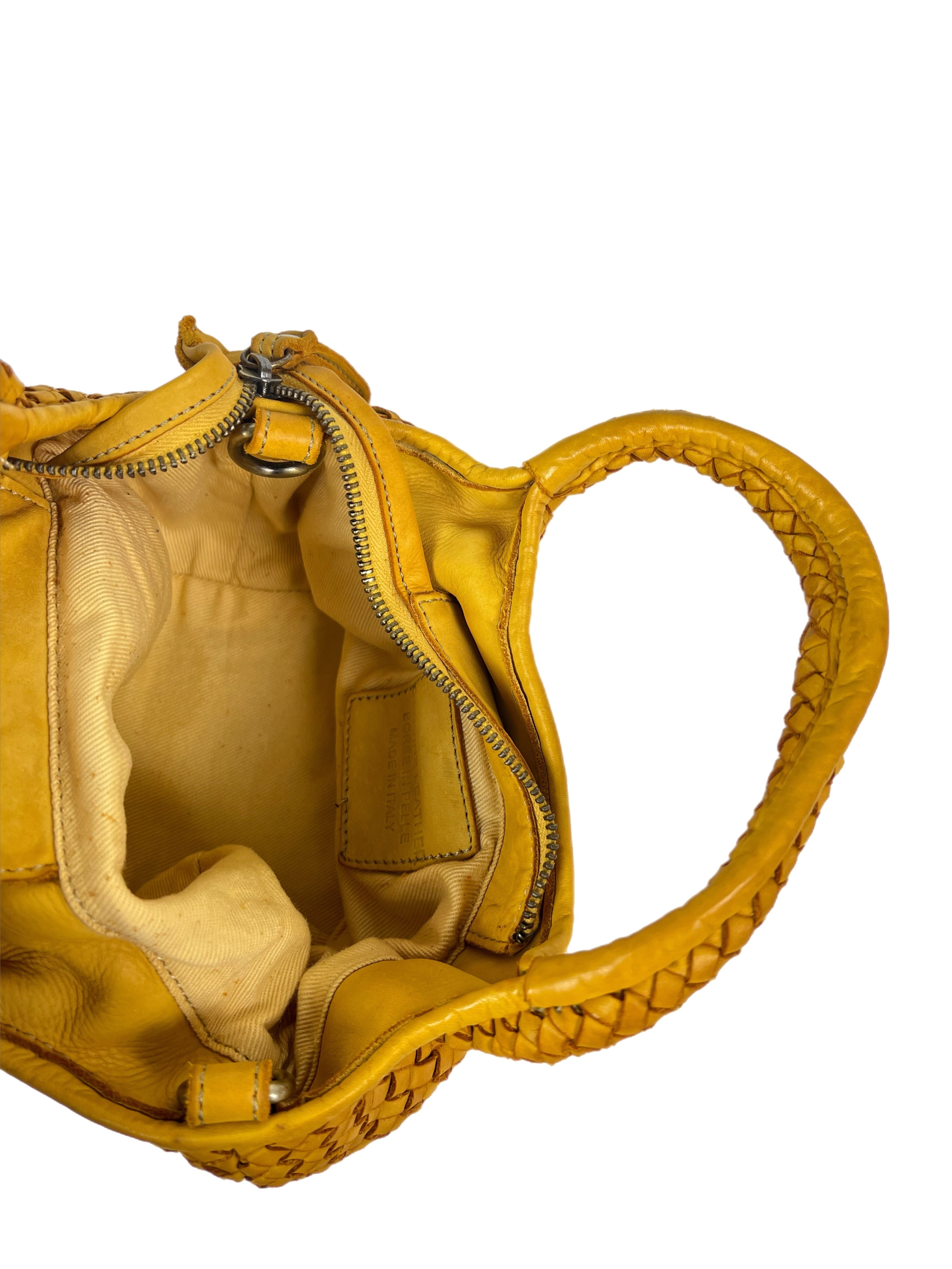 Matié borsa pelle vigo zafferano