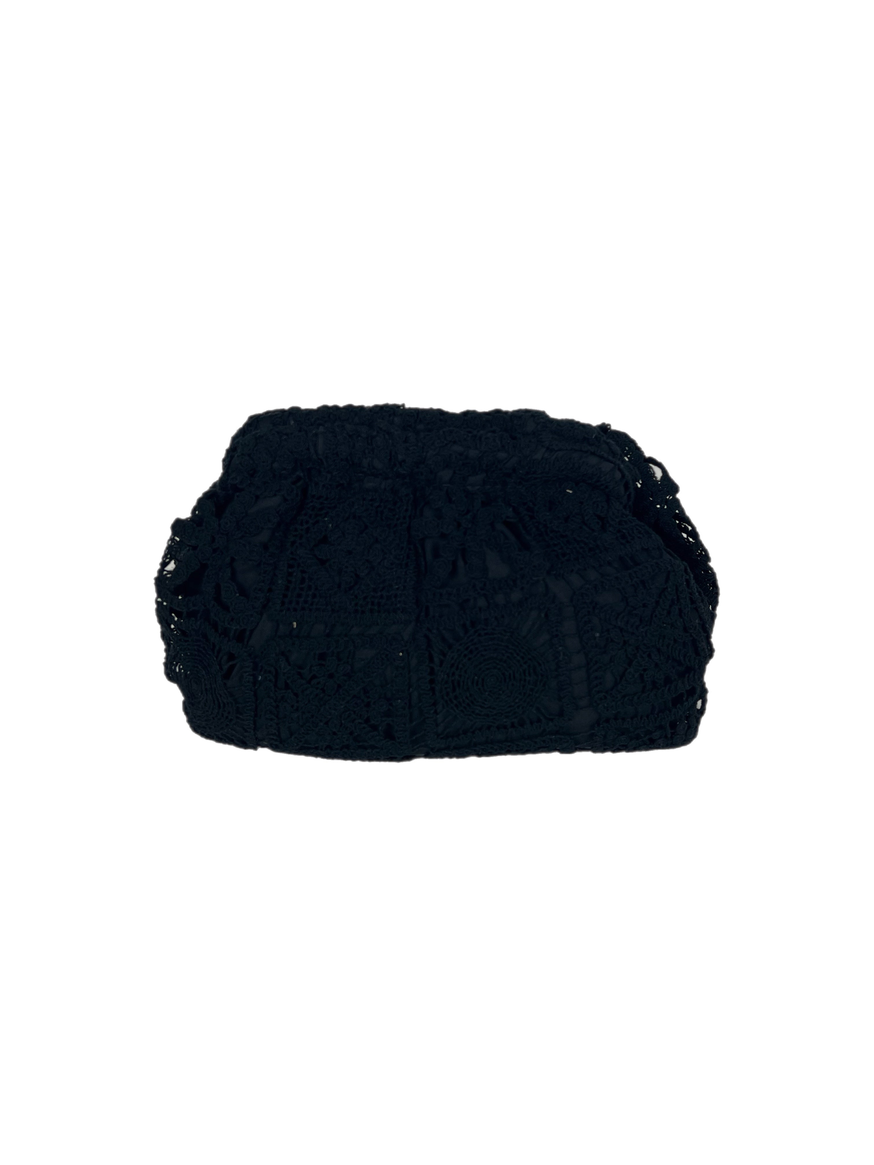 Matié pochette pizzo nero