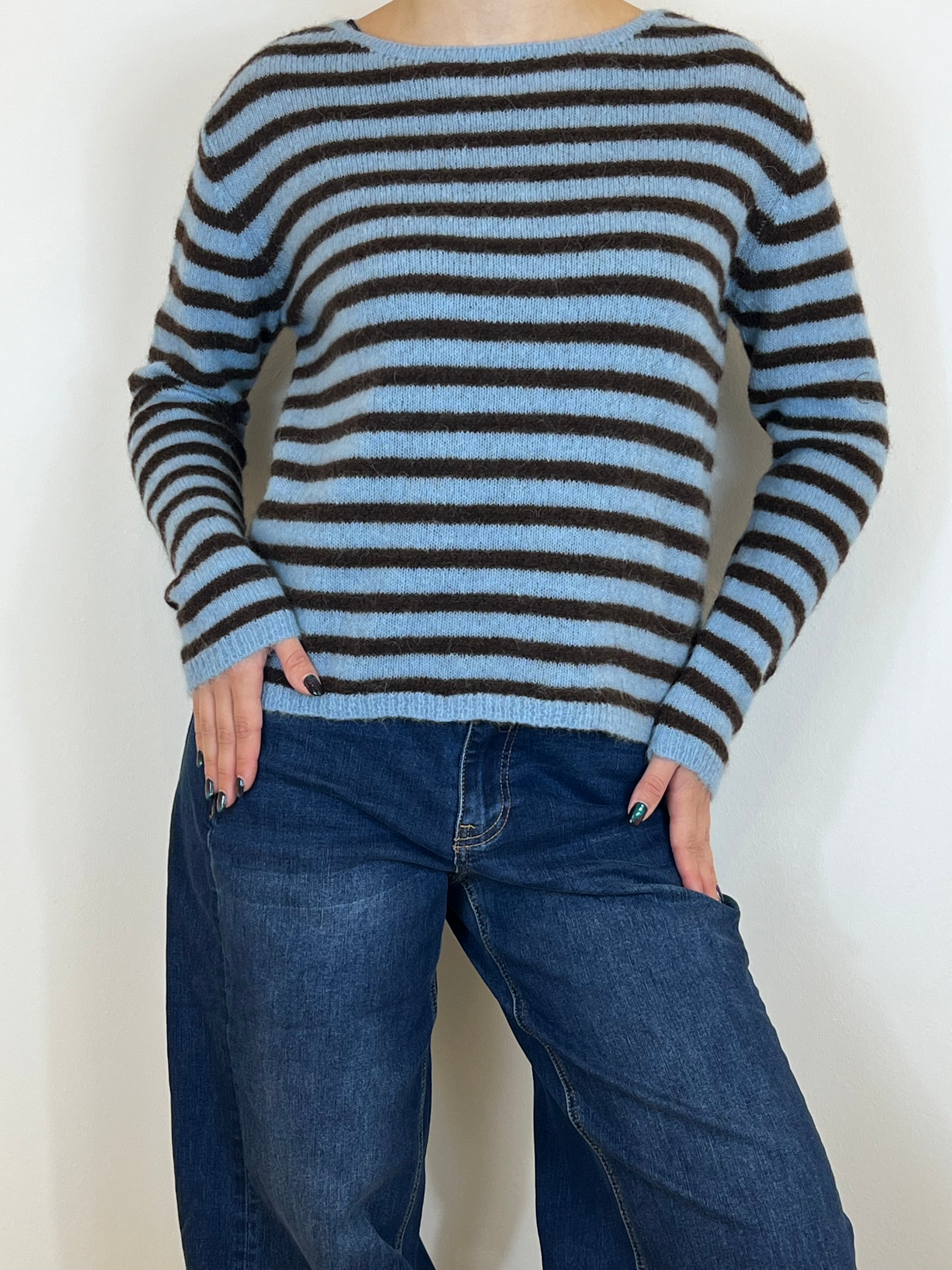 Matié maglia baby azzurro/moro