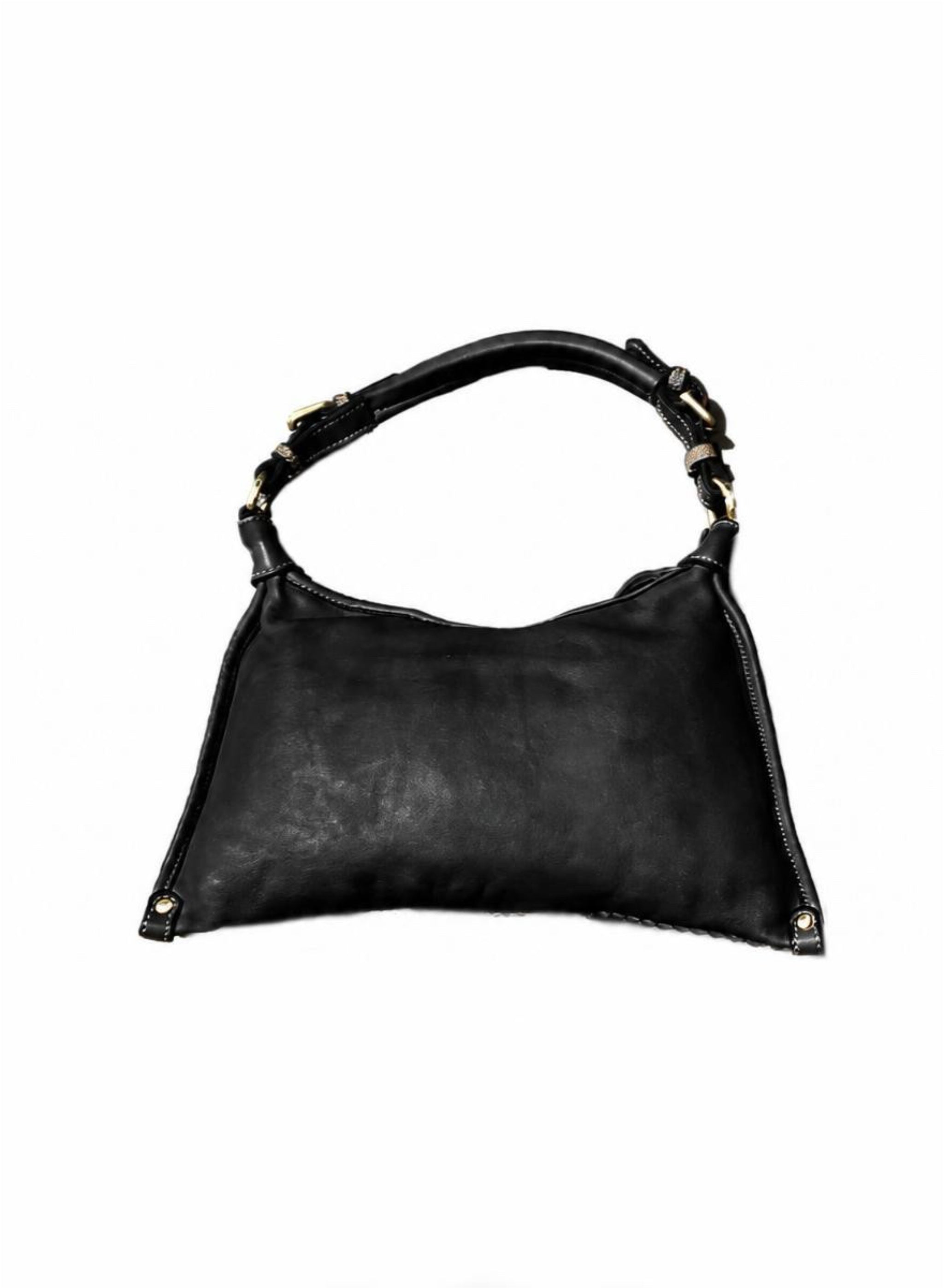 Matié borsa pelle Praga nero