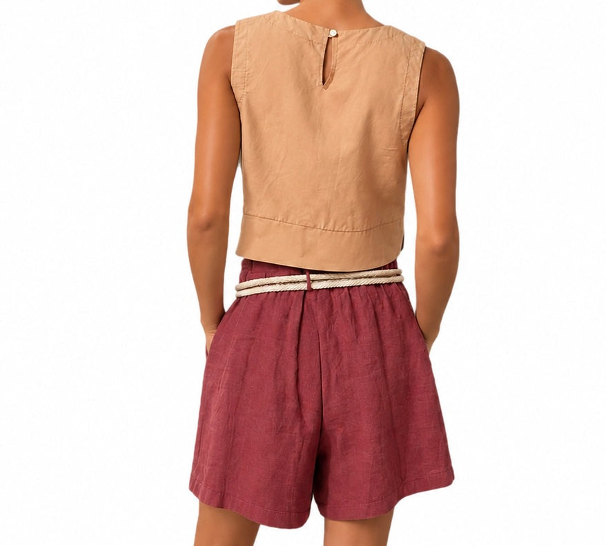 Matié canotta sara camel