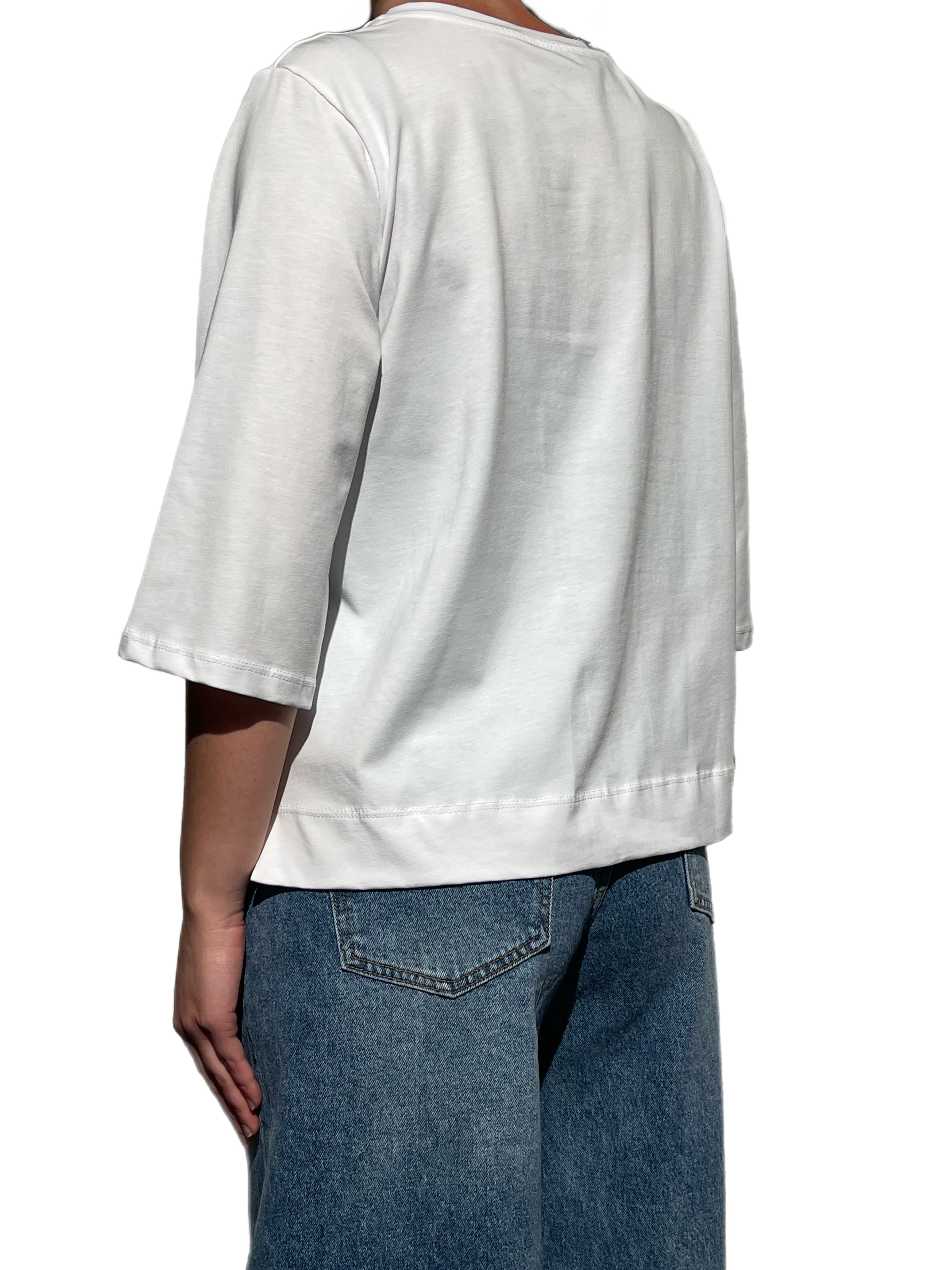 Matié t-shirt track bianco