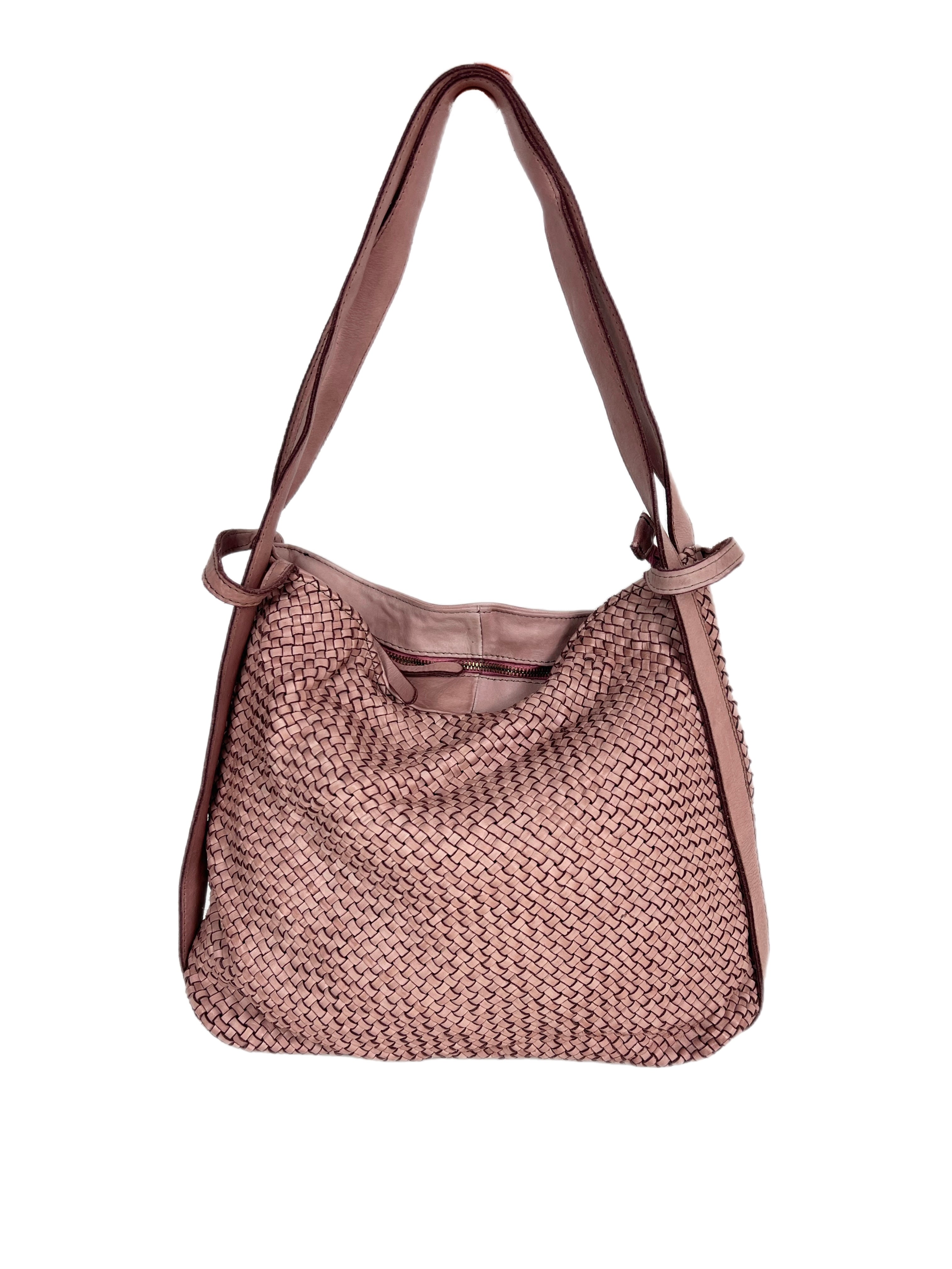 Matié borsa pelle Benidorm rosa