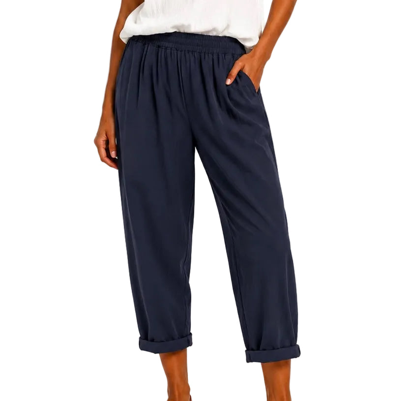 Matié pantalone carota blu