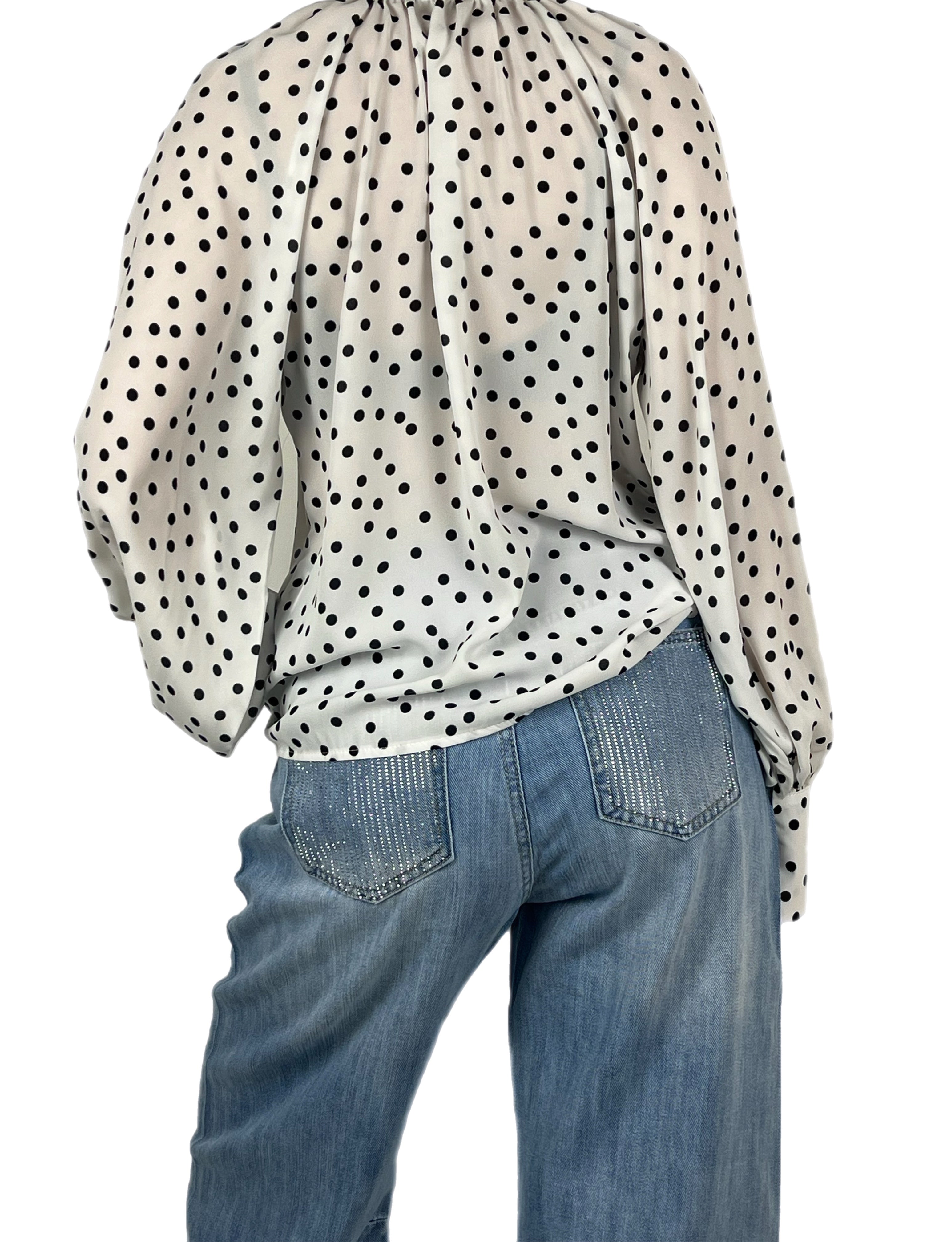 Two way blusa pois