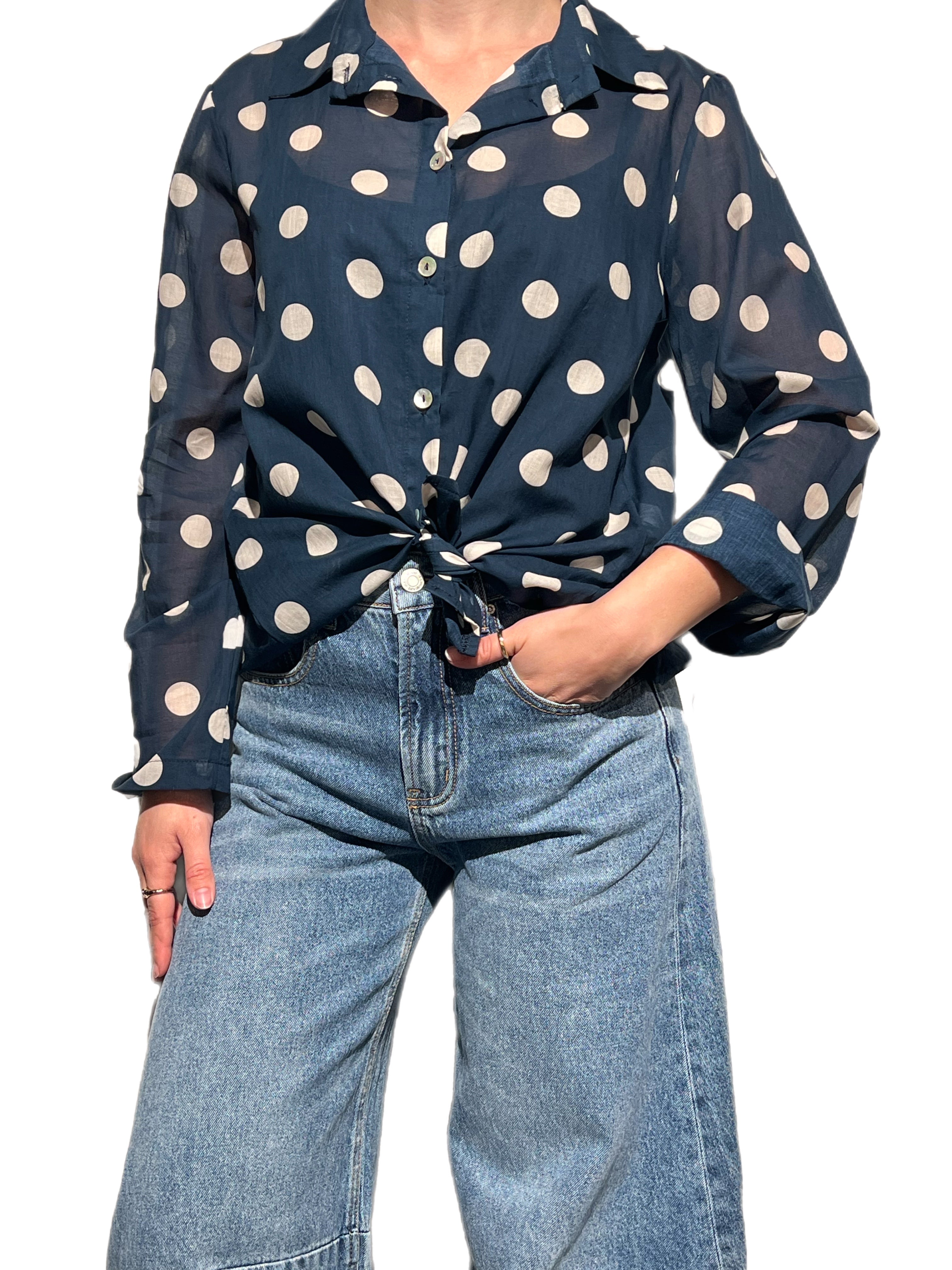 Susy Mix camicia cozy blu