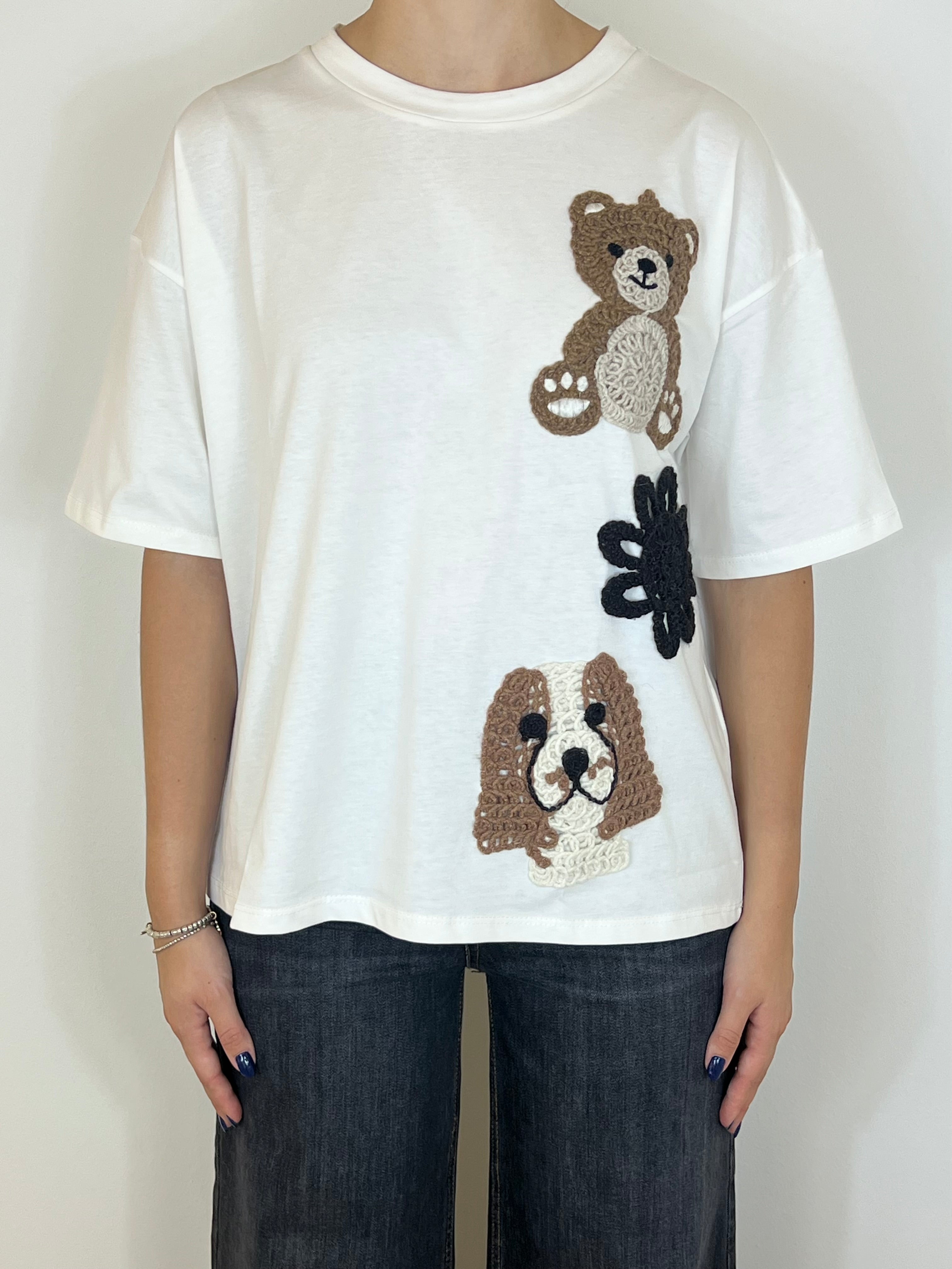 Susy mix t-shirt orso/cane