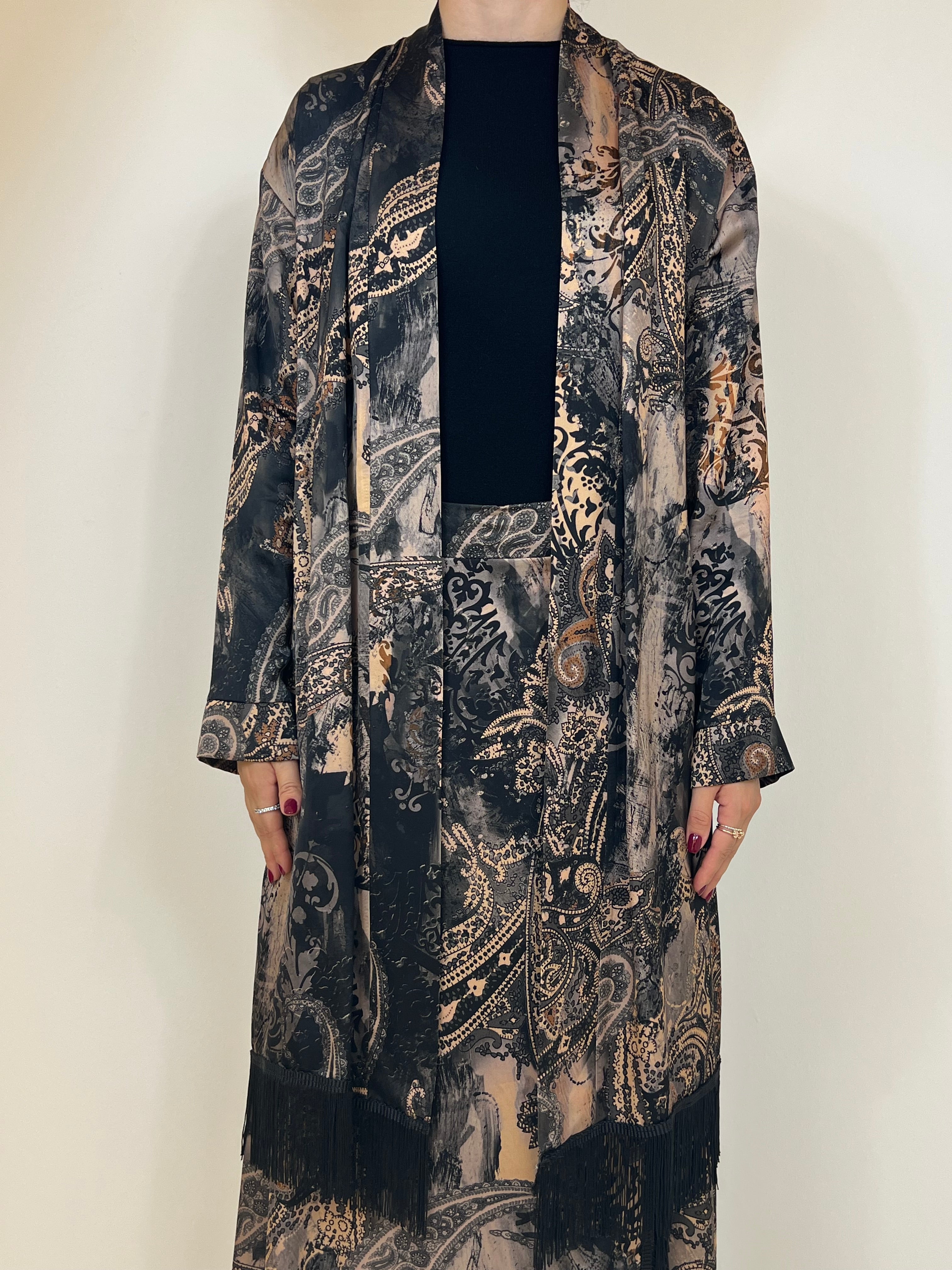 Susy Mix kimono india frange