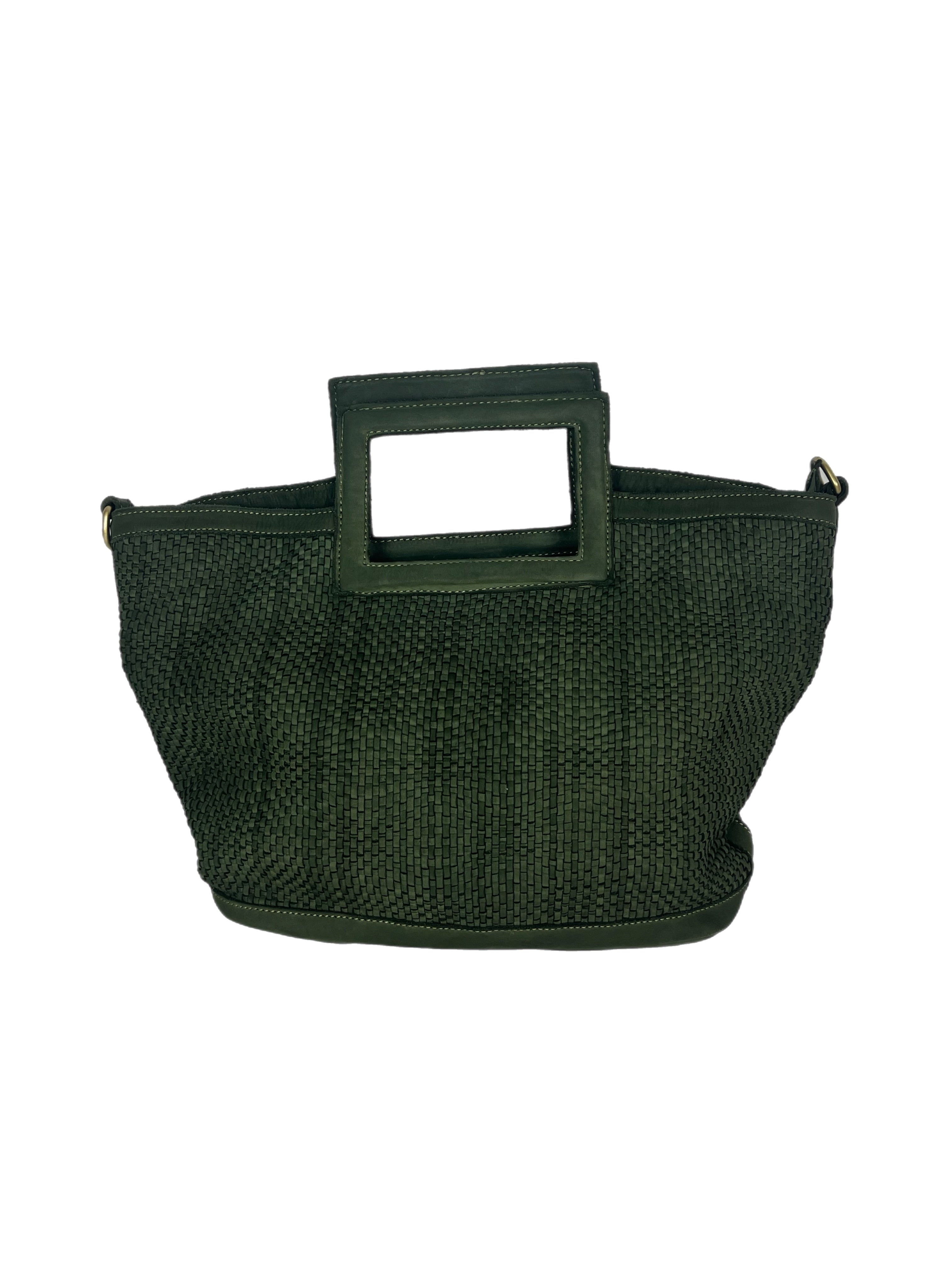 Matié borsa pelle Zaragoza verde