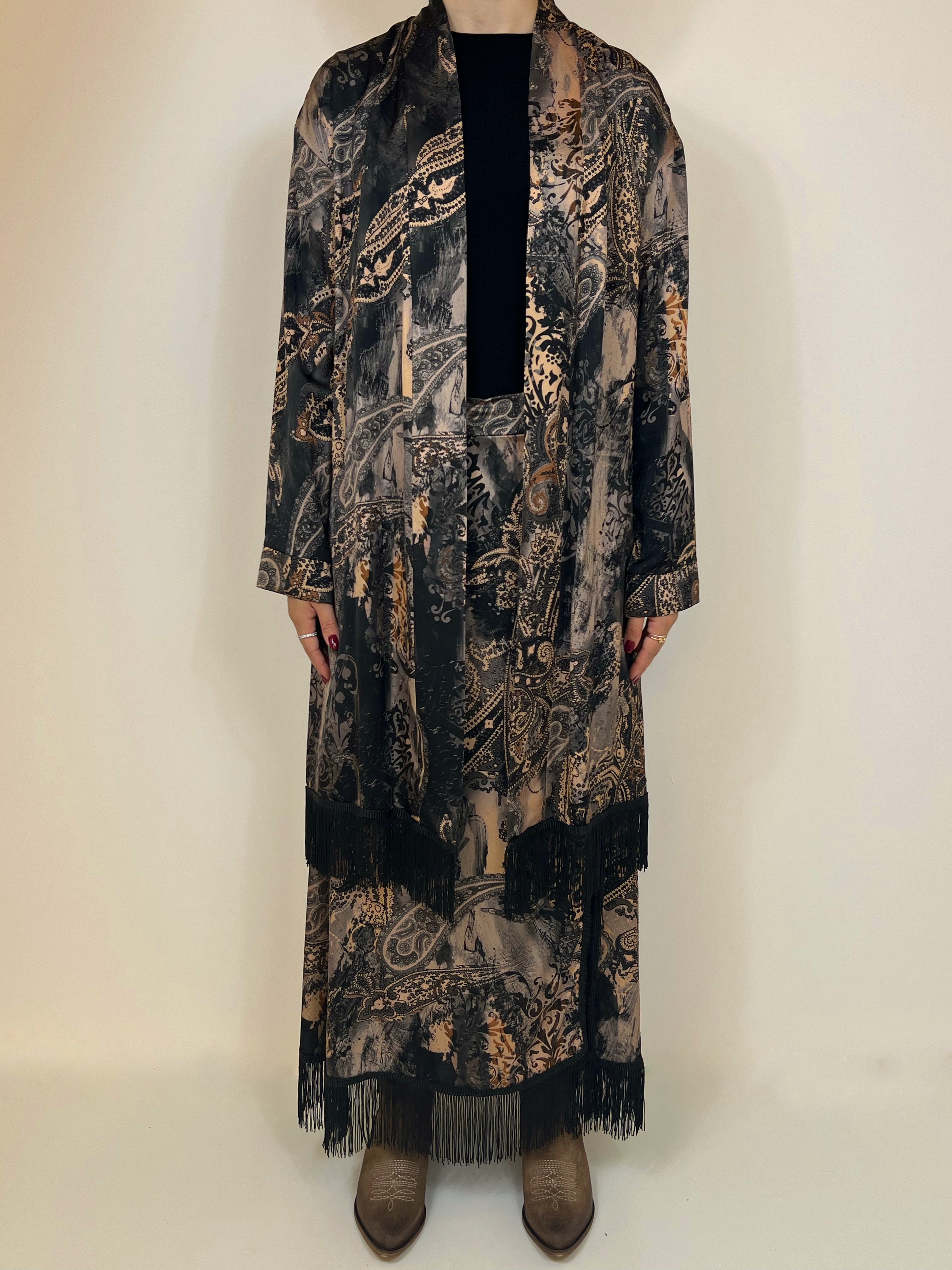 Susy Mix kimono india frange