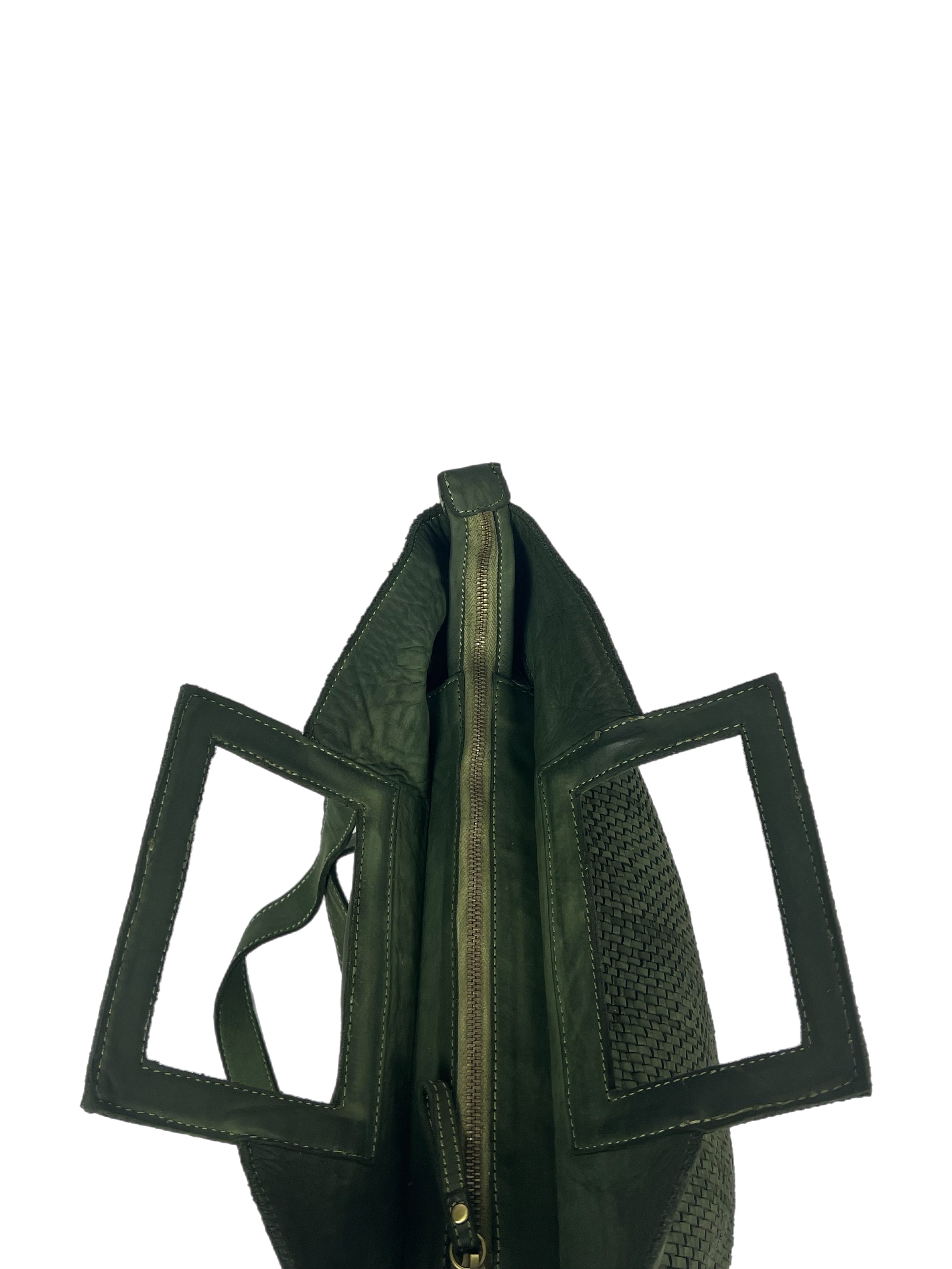 Matié borsa pelle Zaragoza verde