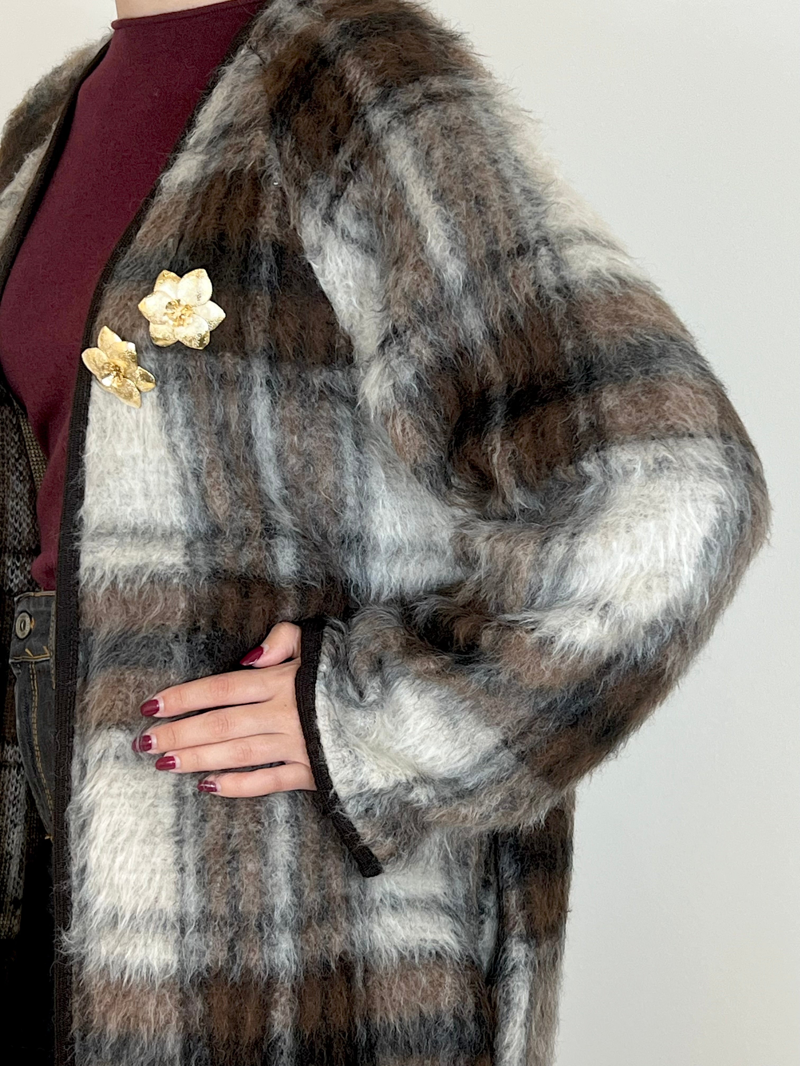 Matié cappotto check aperto