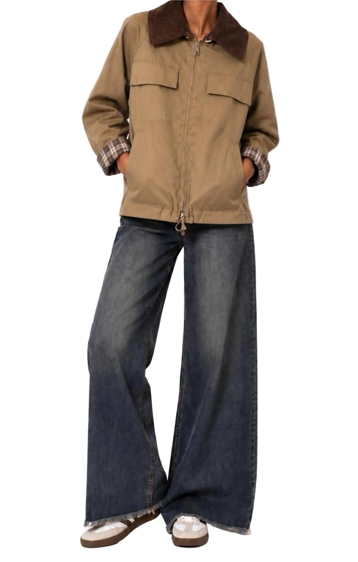 Brend giacca check beige
