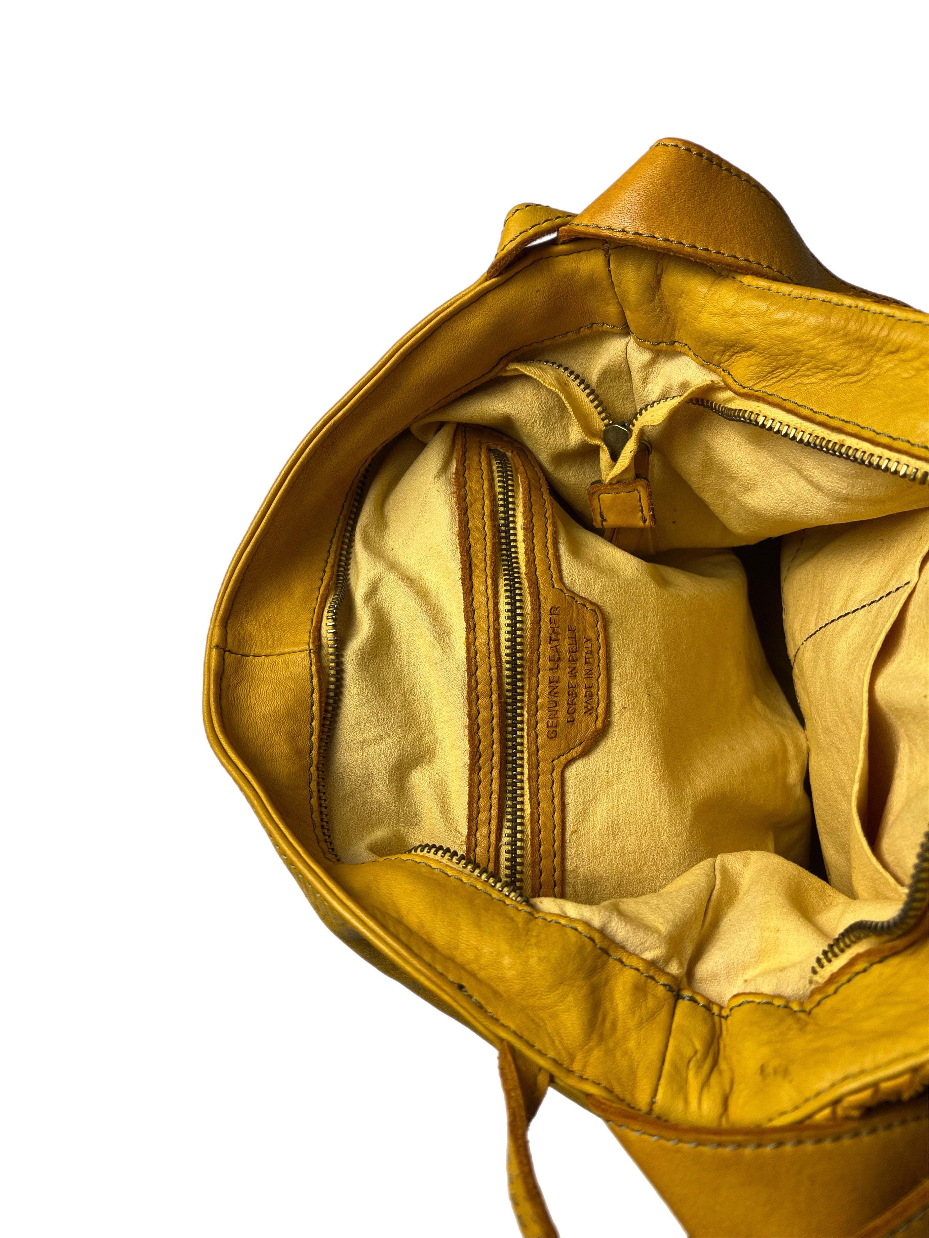 Matié borsa pelle Benidorm zafferano