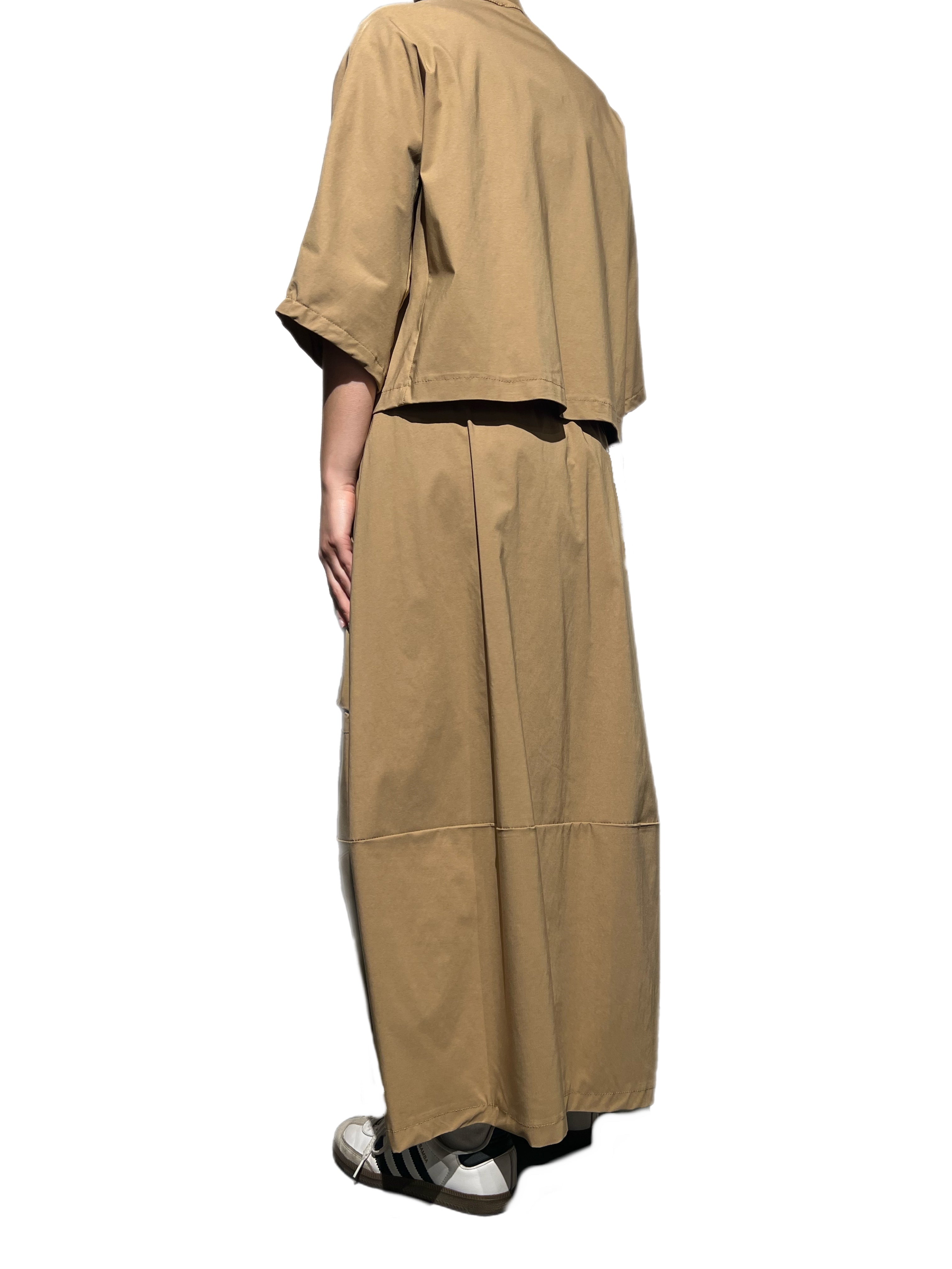 Minimal gonna alba cammello