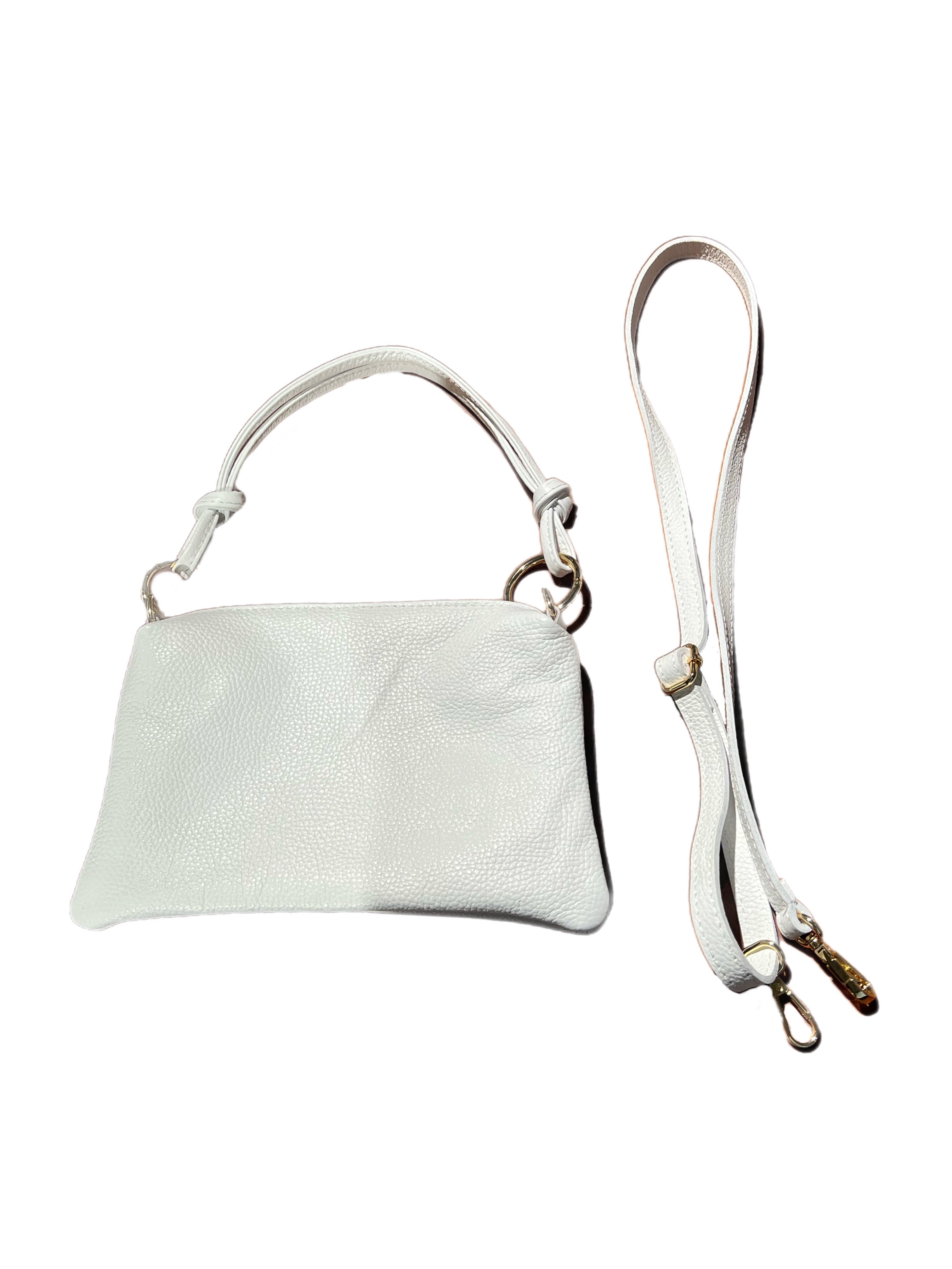 Matié borsa pelle kiky bianco