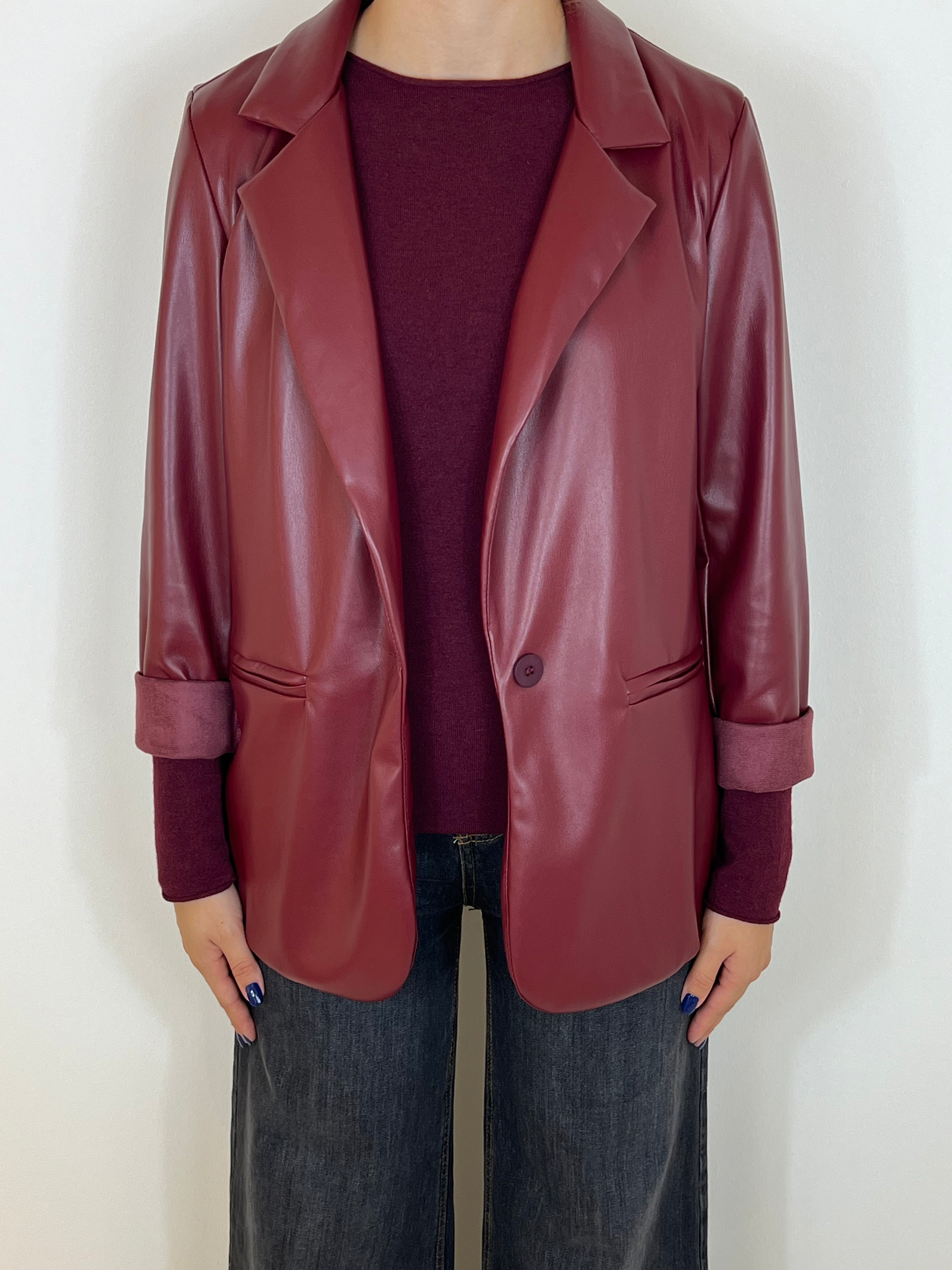 Matié giacca ecopelle oxford