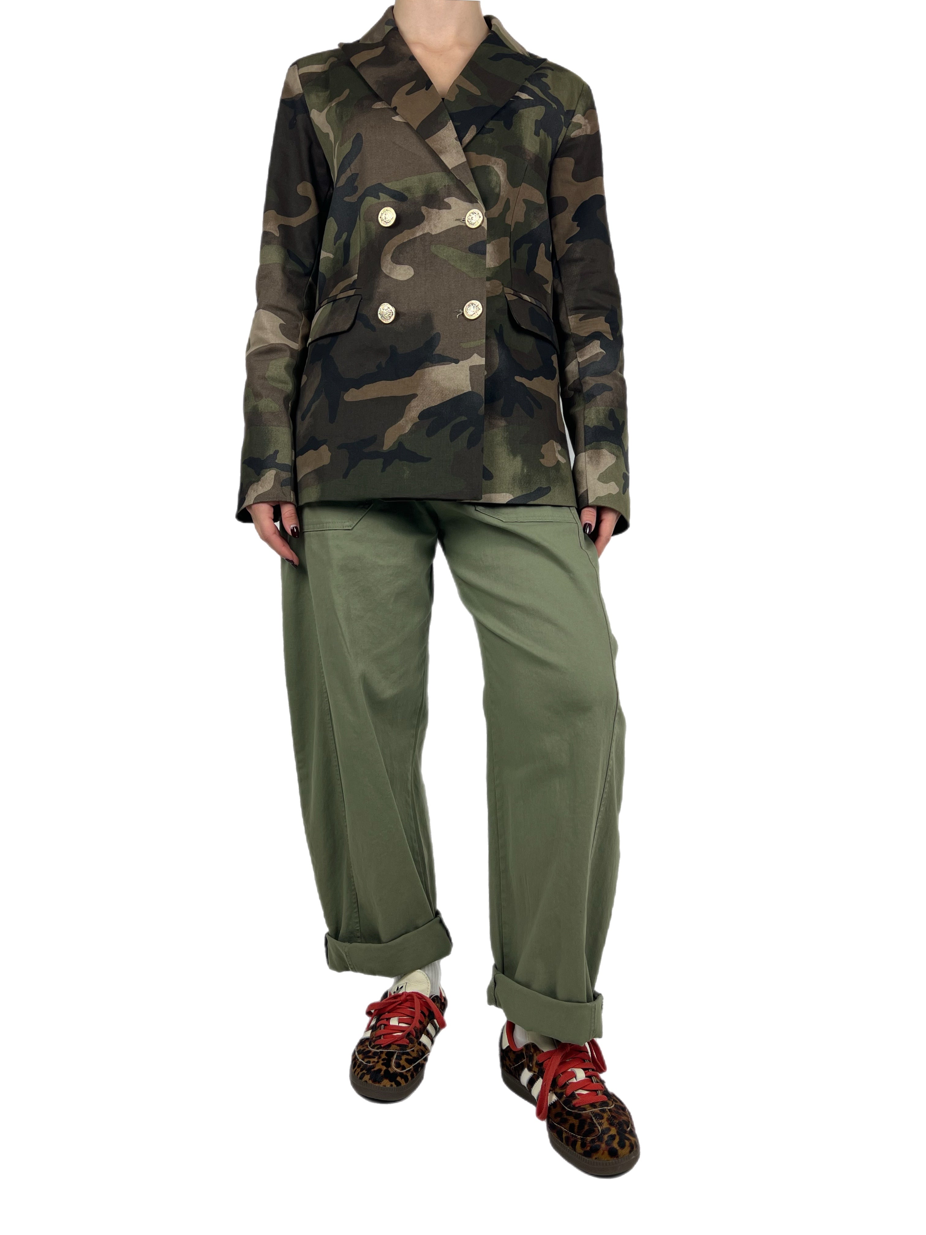 Susy mix pantalone stellina verde