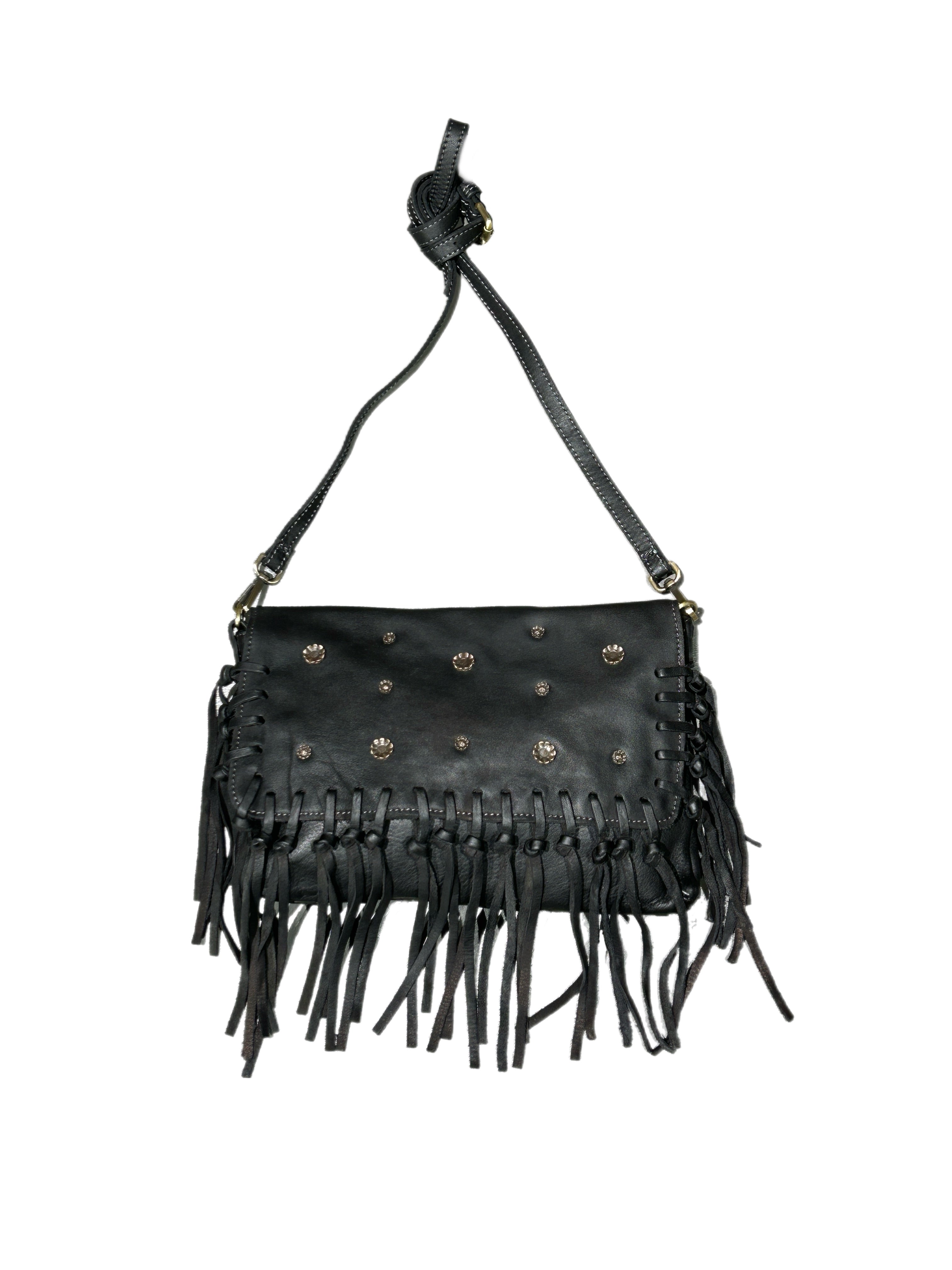 Matié borsa pelle Margherita nero