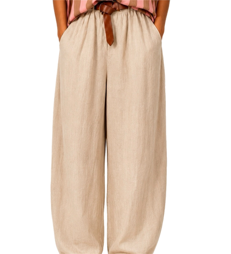 Matié pantalone flora sabbia