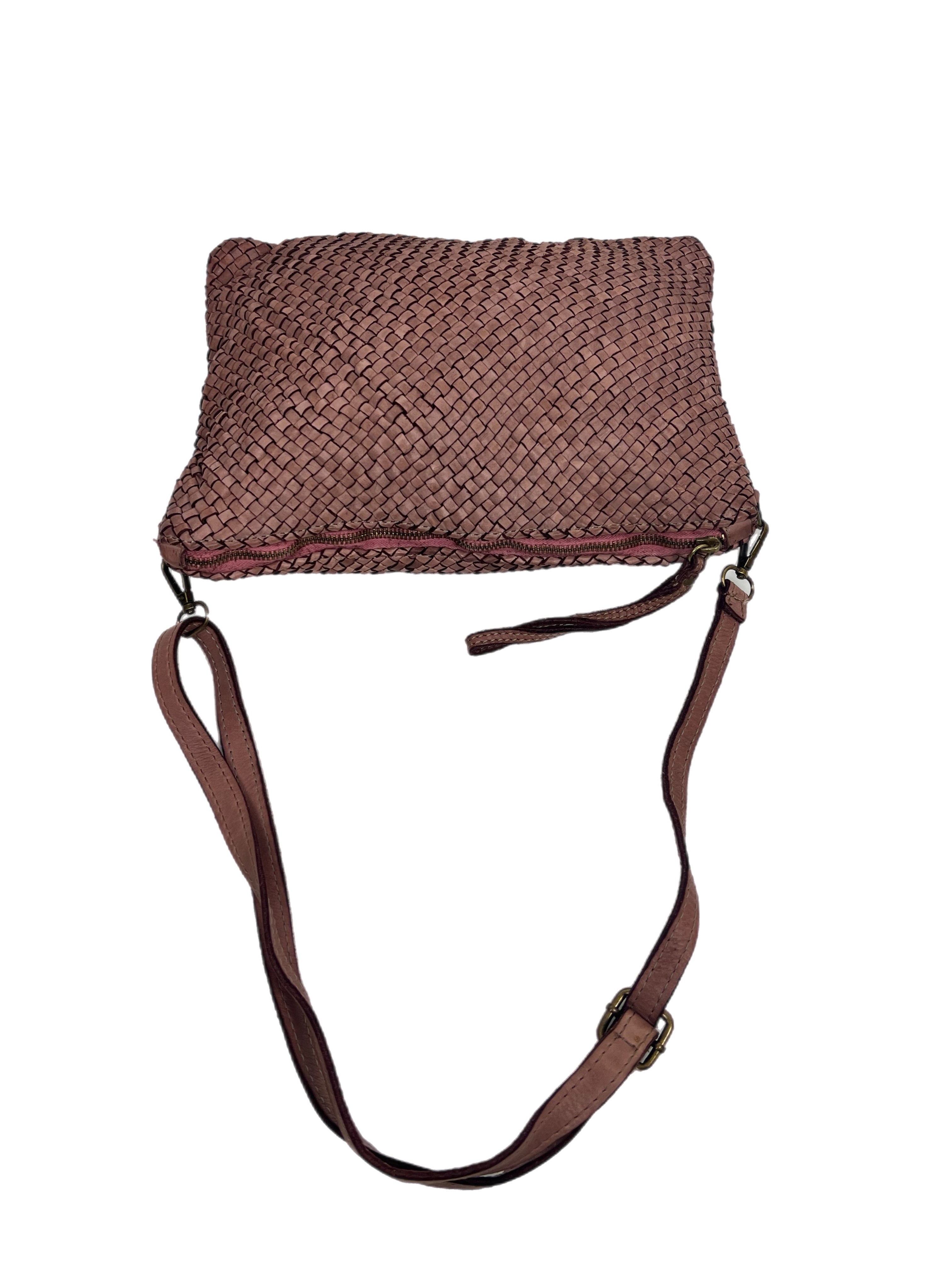 Matié borsa pelle Siviglia rosa
