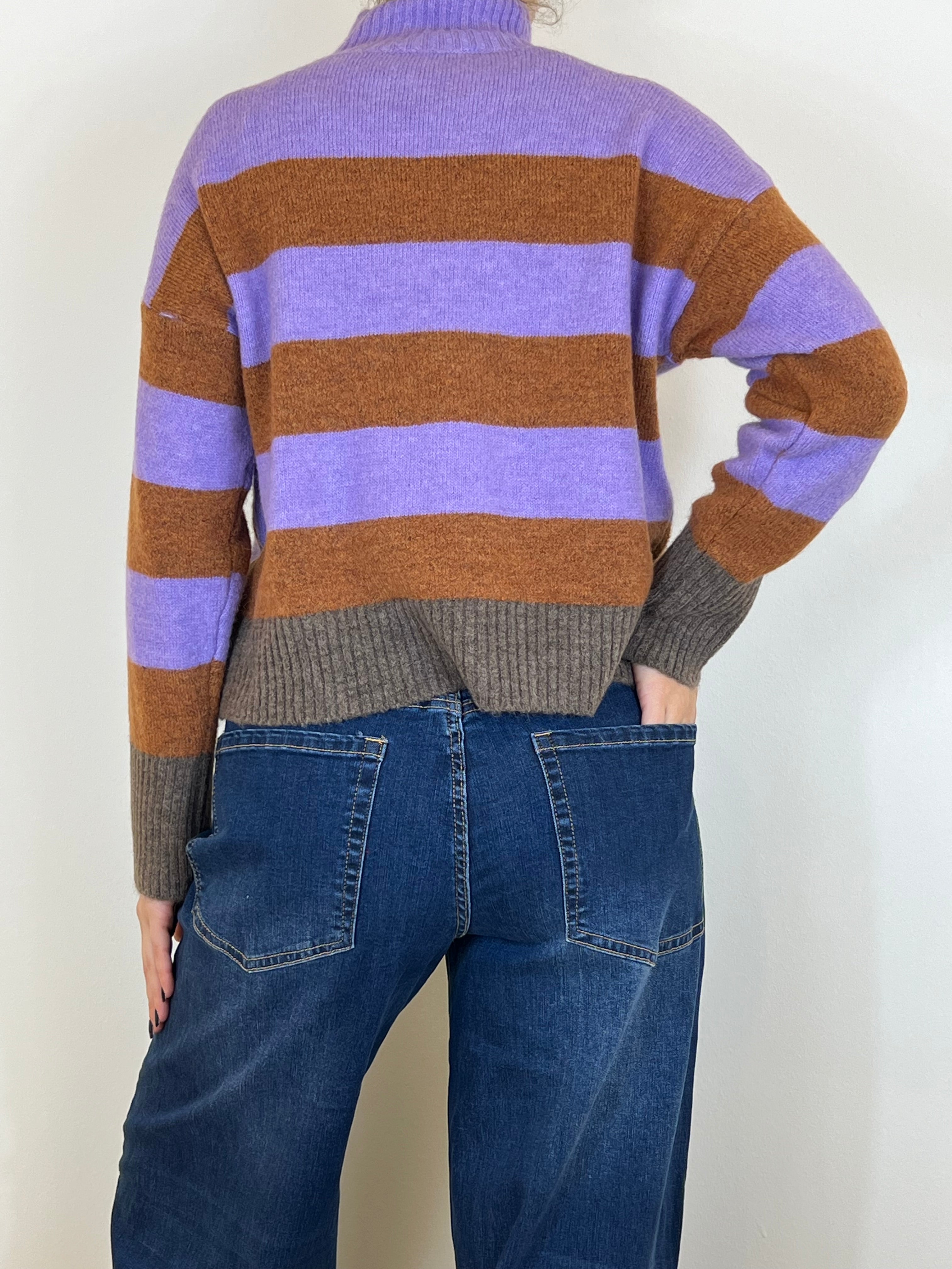 Matié maglia micol lilla/coccio