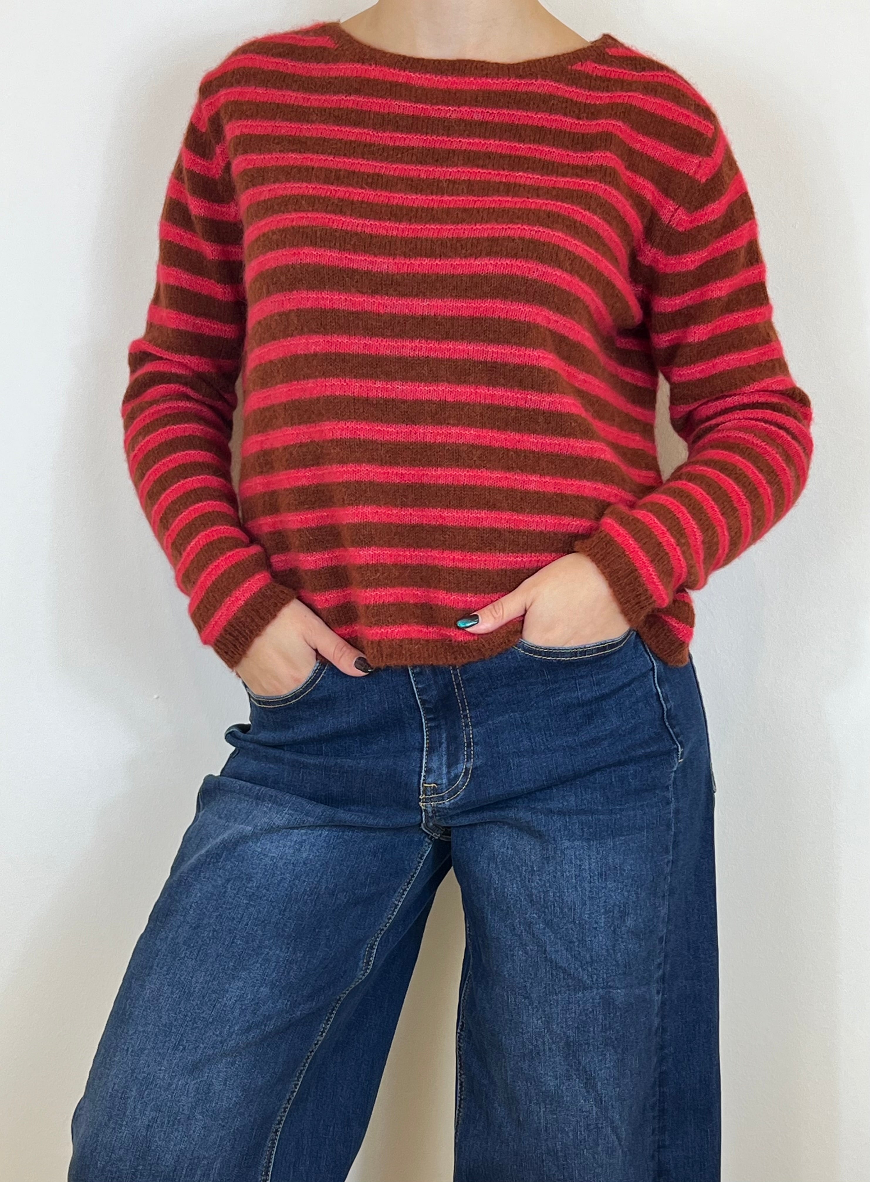 Matié maglia baby tabacco/fragola