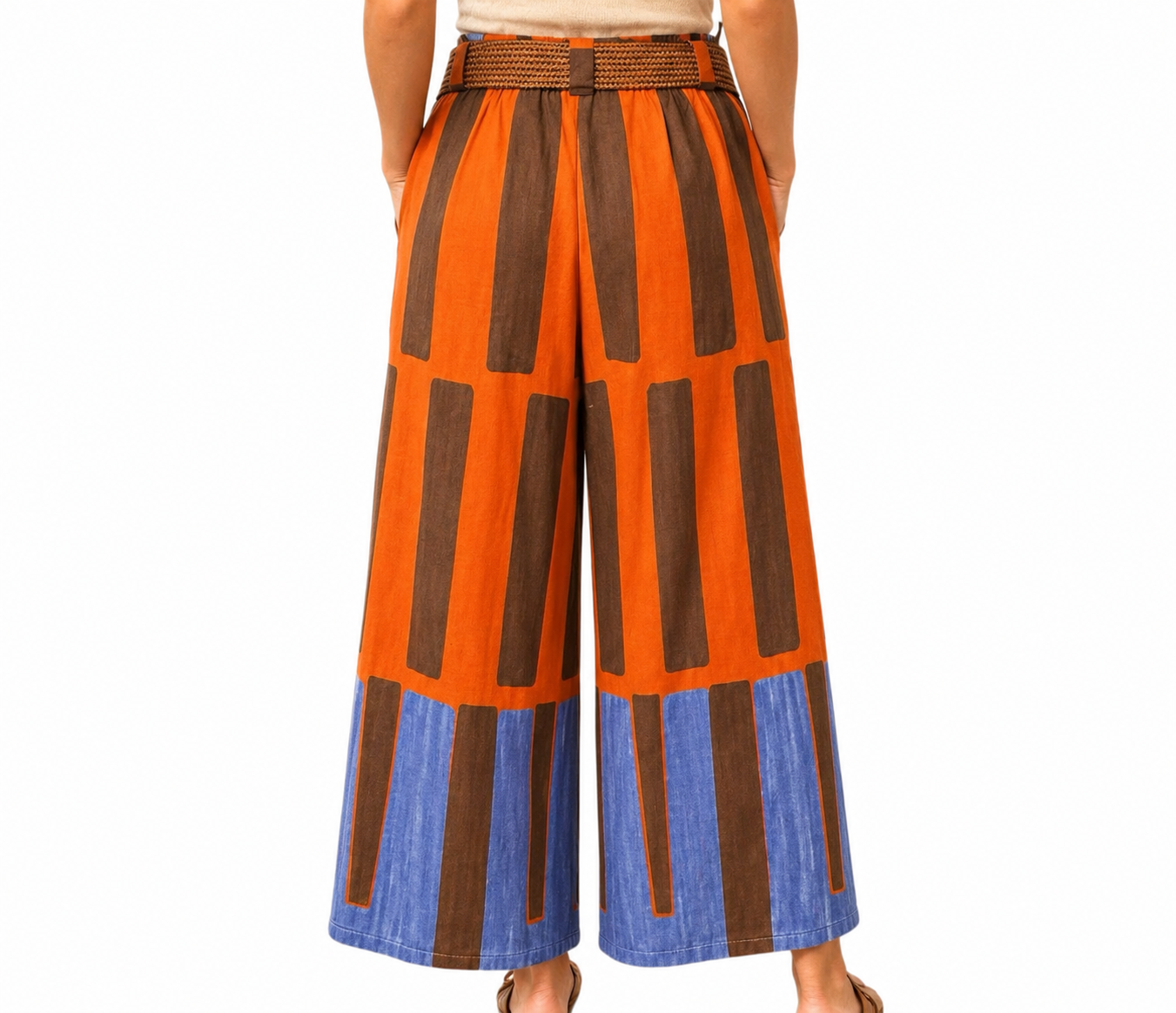 Matié pantalone Mumbai ciocco/blu