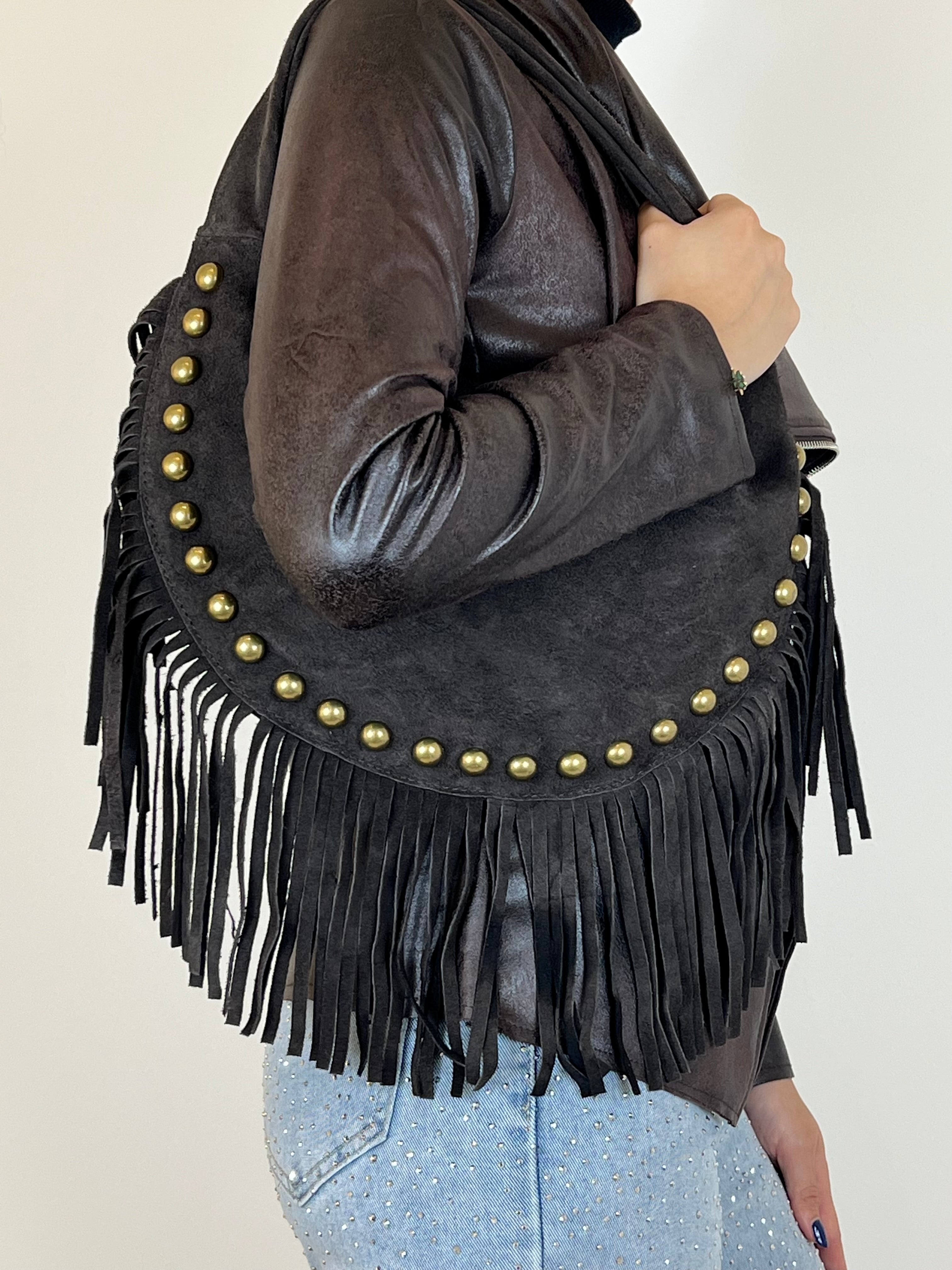 Matié borsa luna camoscio