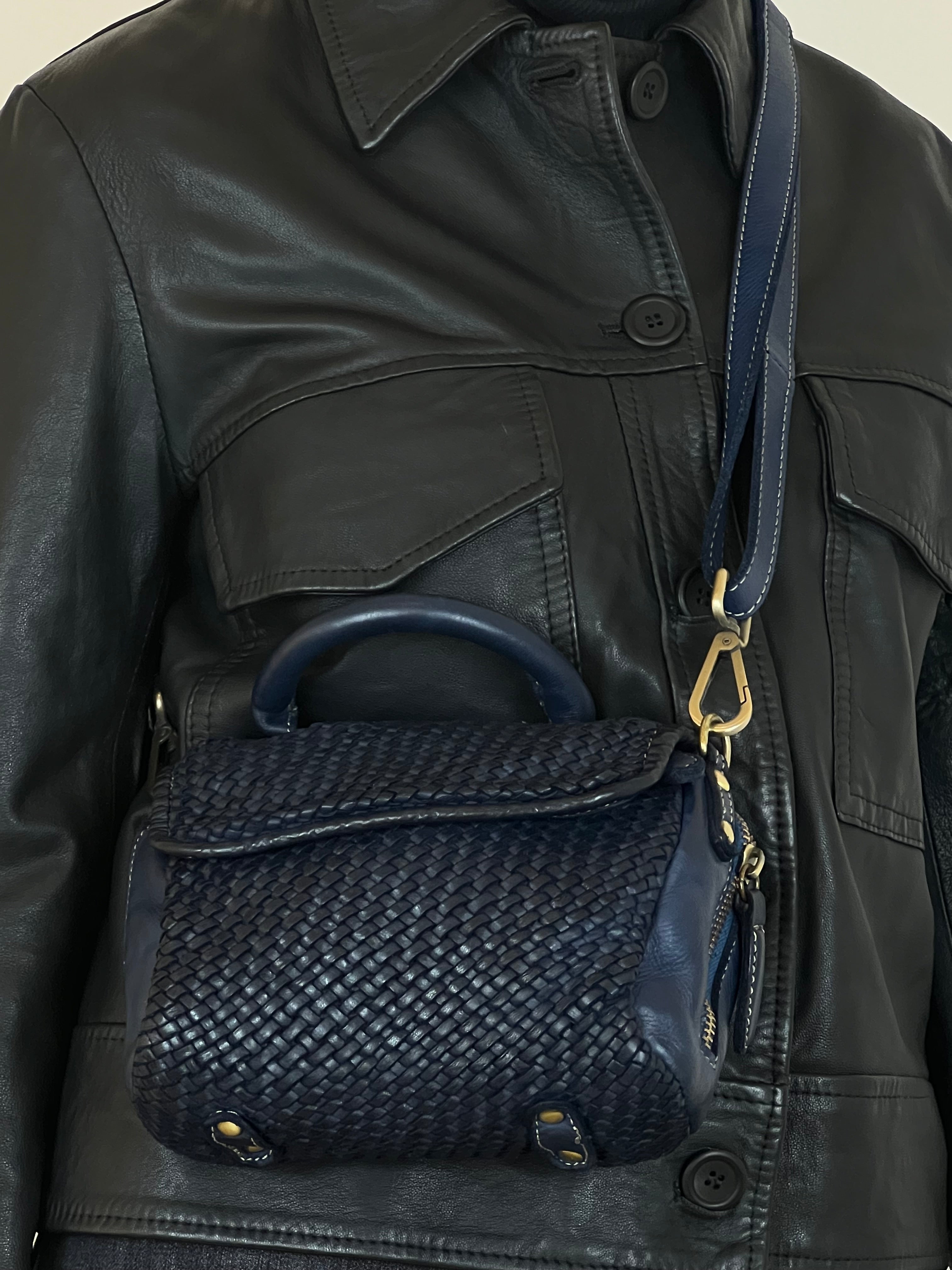 MATIÉ Bag Kitty intreccio pelle