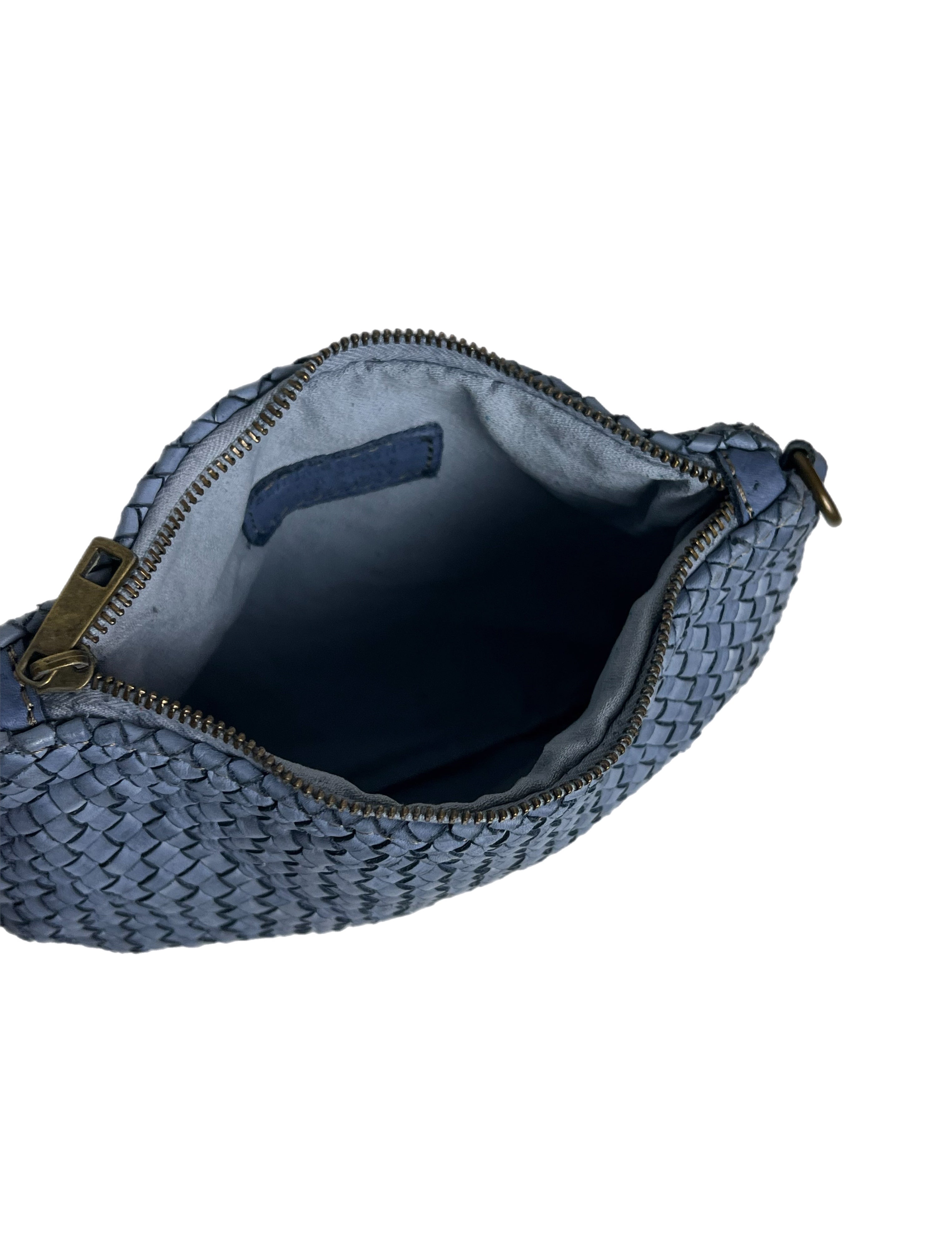 Matié borsa pelle Cádiz azzurro