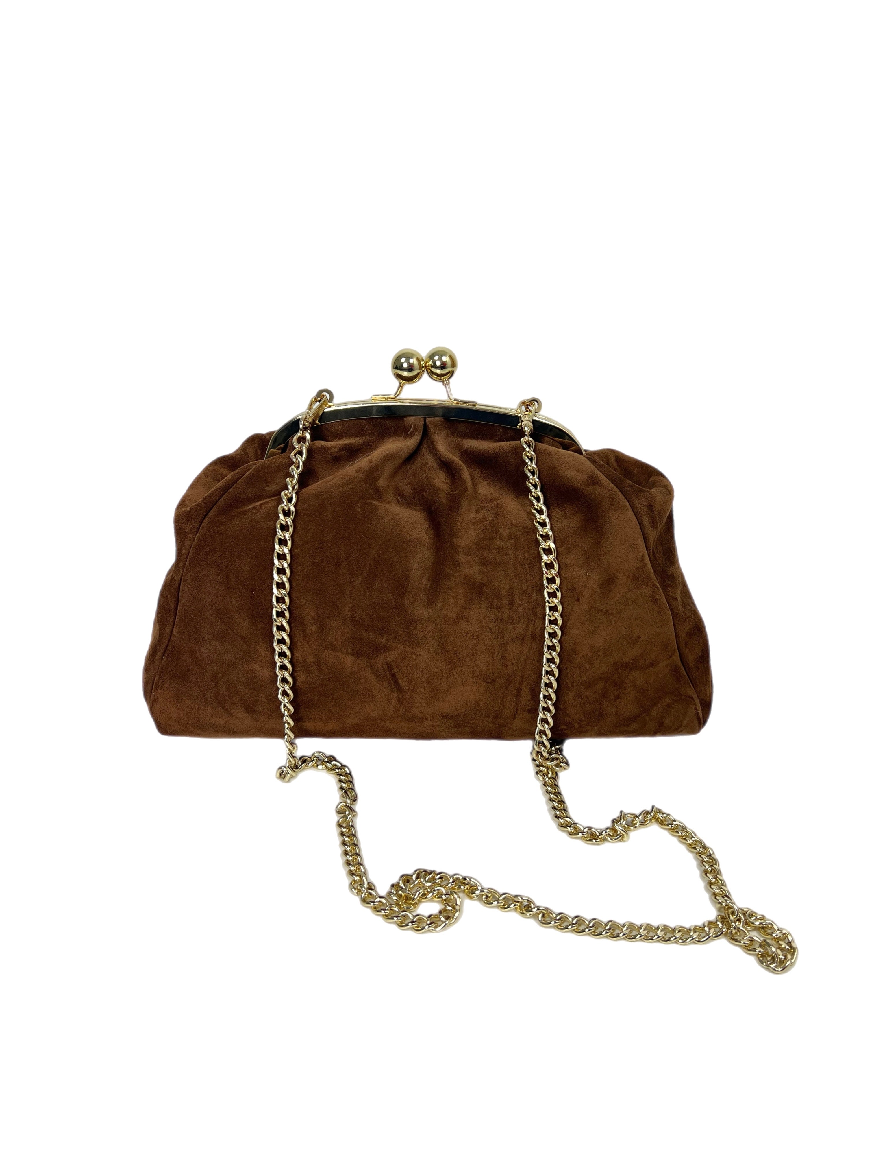 Matié borsa agnese camoscio cuoio