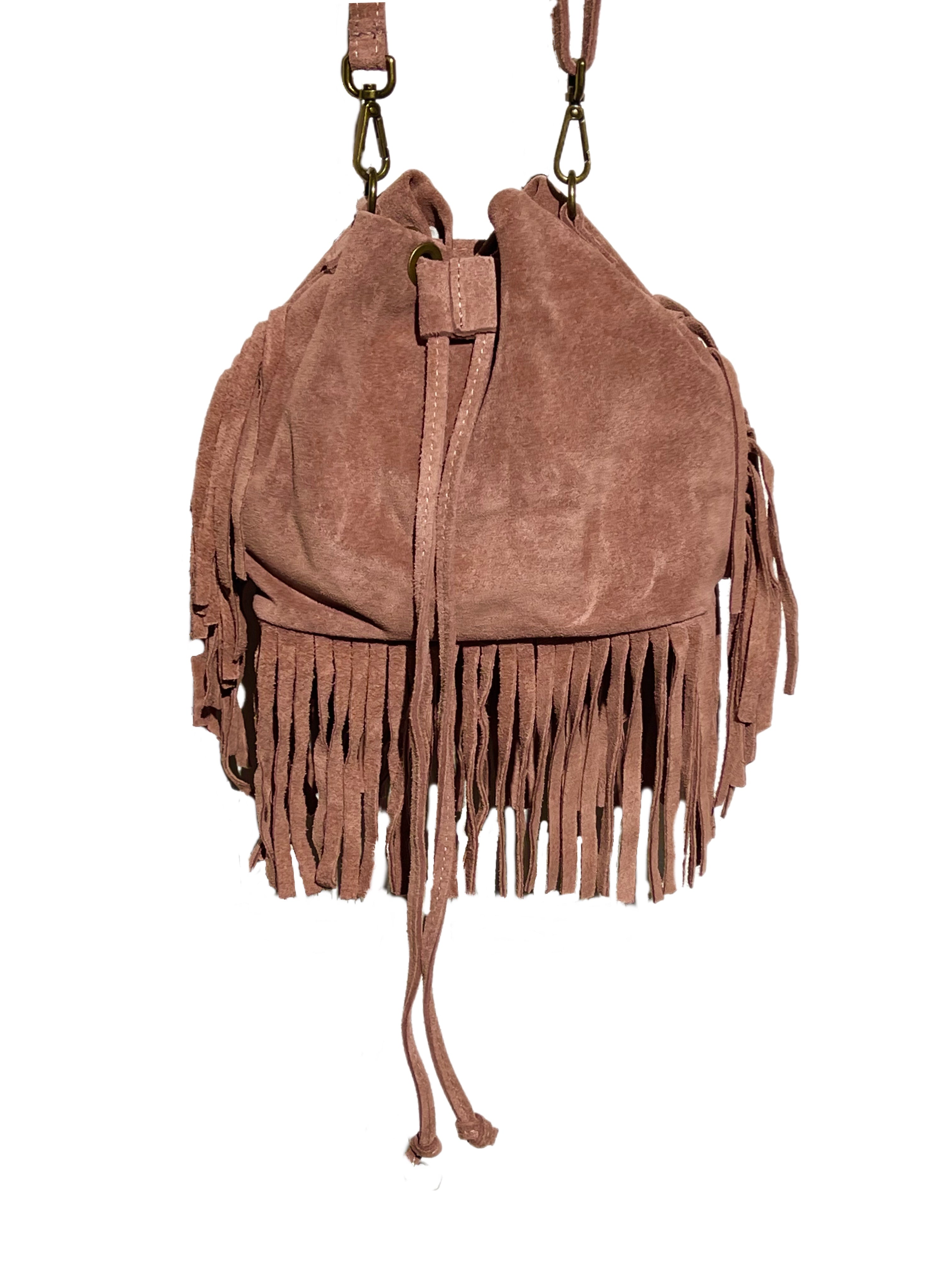 Matié borsa camoscio desert rosa