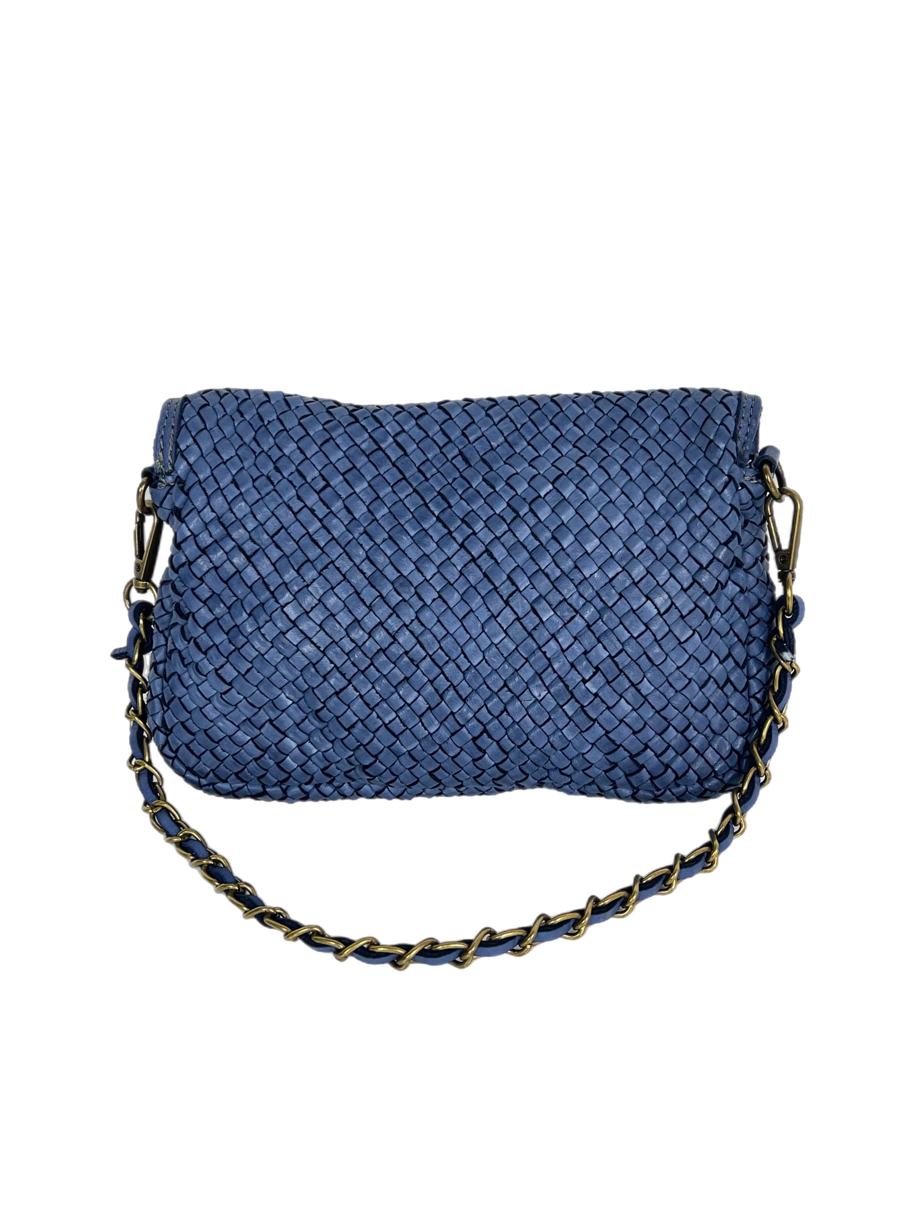 Matié borsa pelle Murcia azzurro