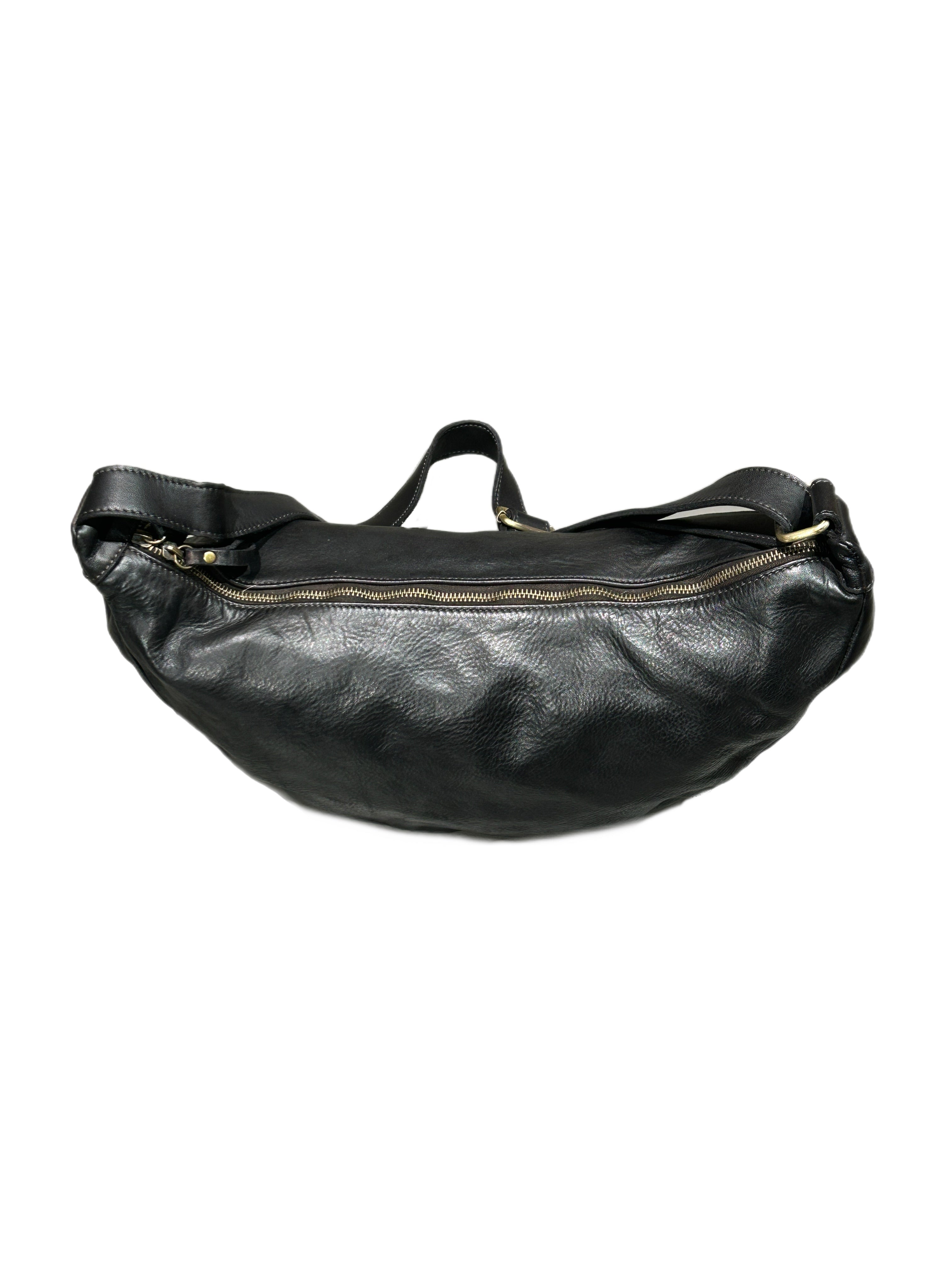 Matié borsa/marsupio pelle Amalfi nero