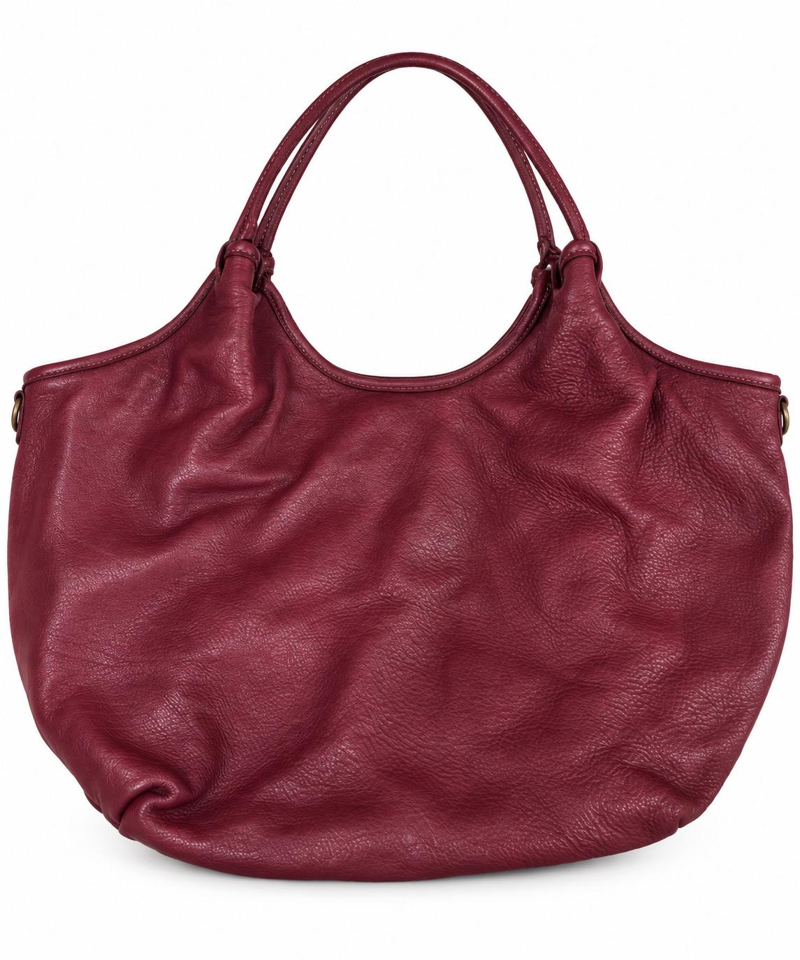 Matié borsa pelle Venezia bordeaux