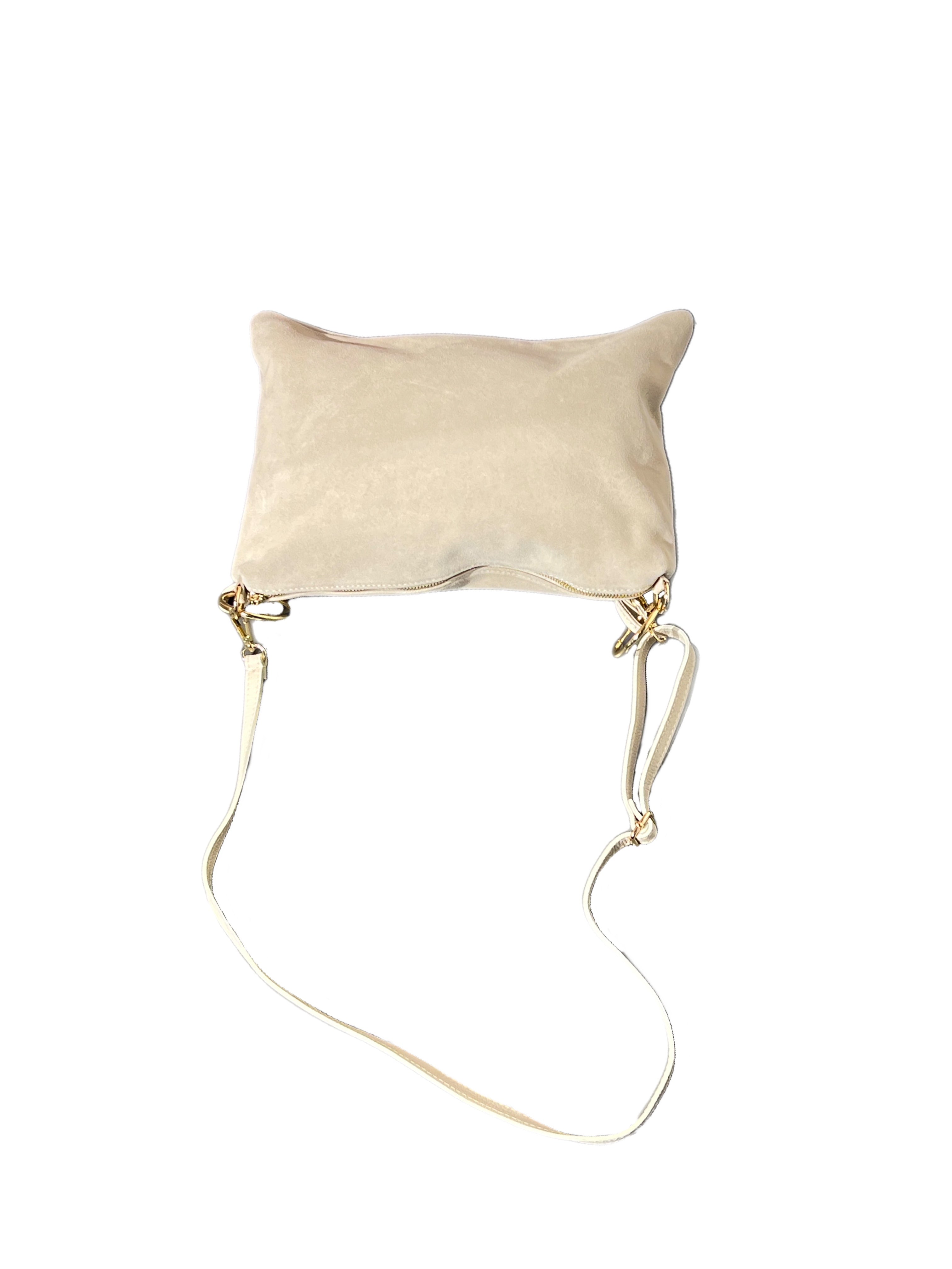 Matié borsa camoscio bambù sabbia