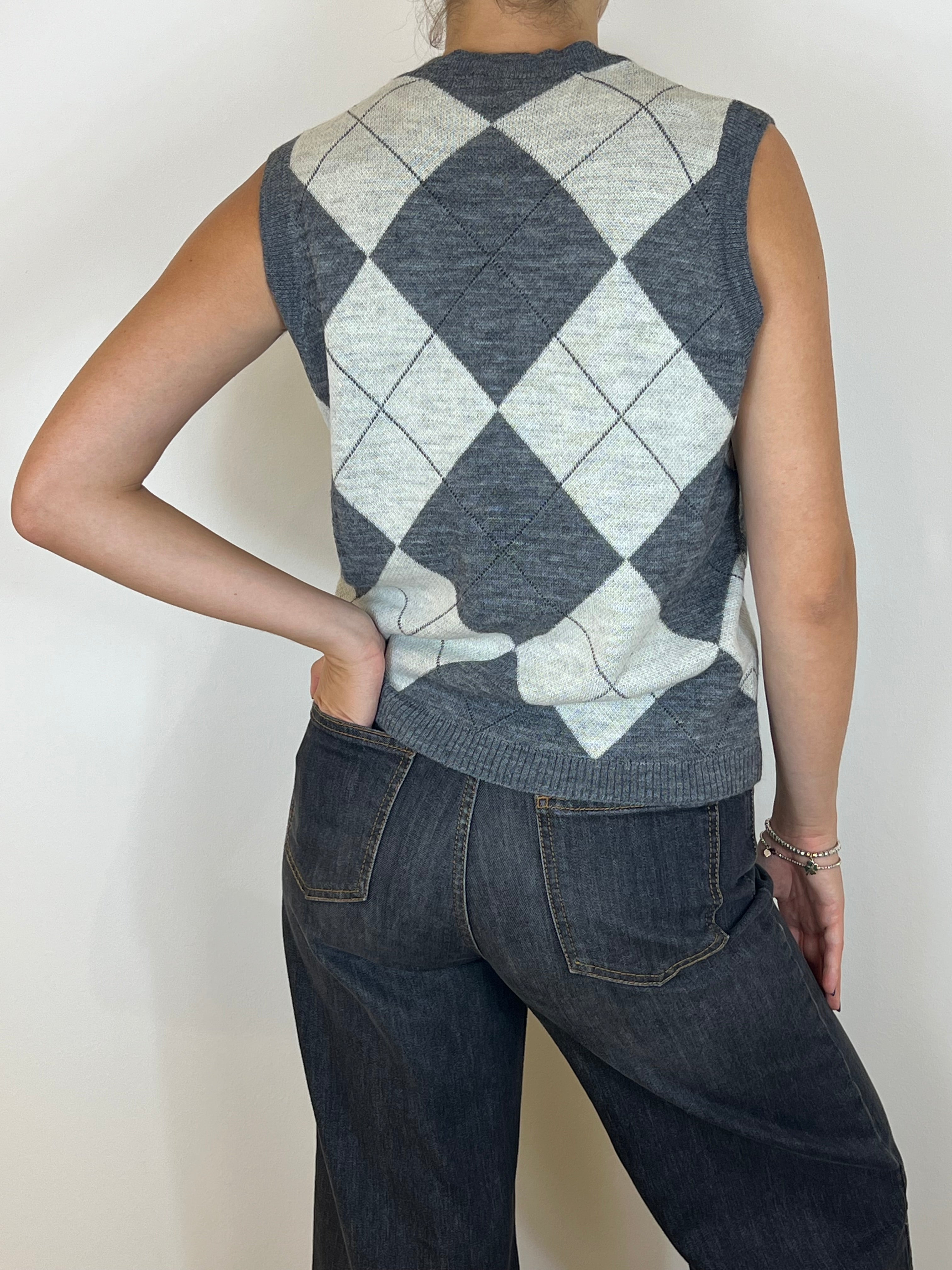 Reverse gilet Ikaria grigio