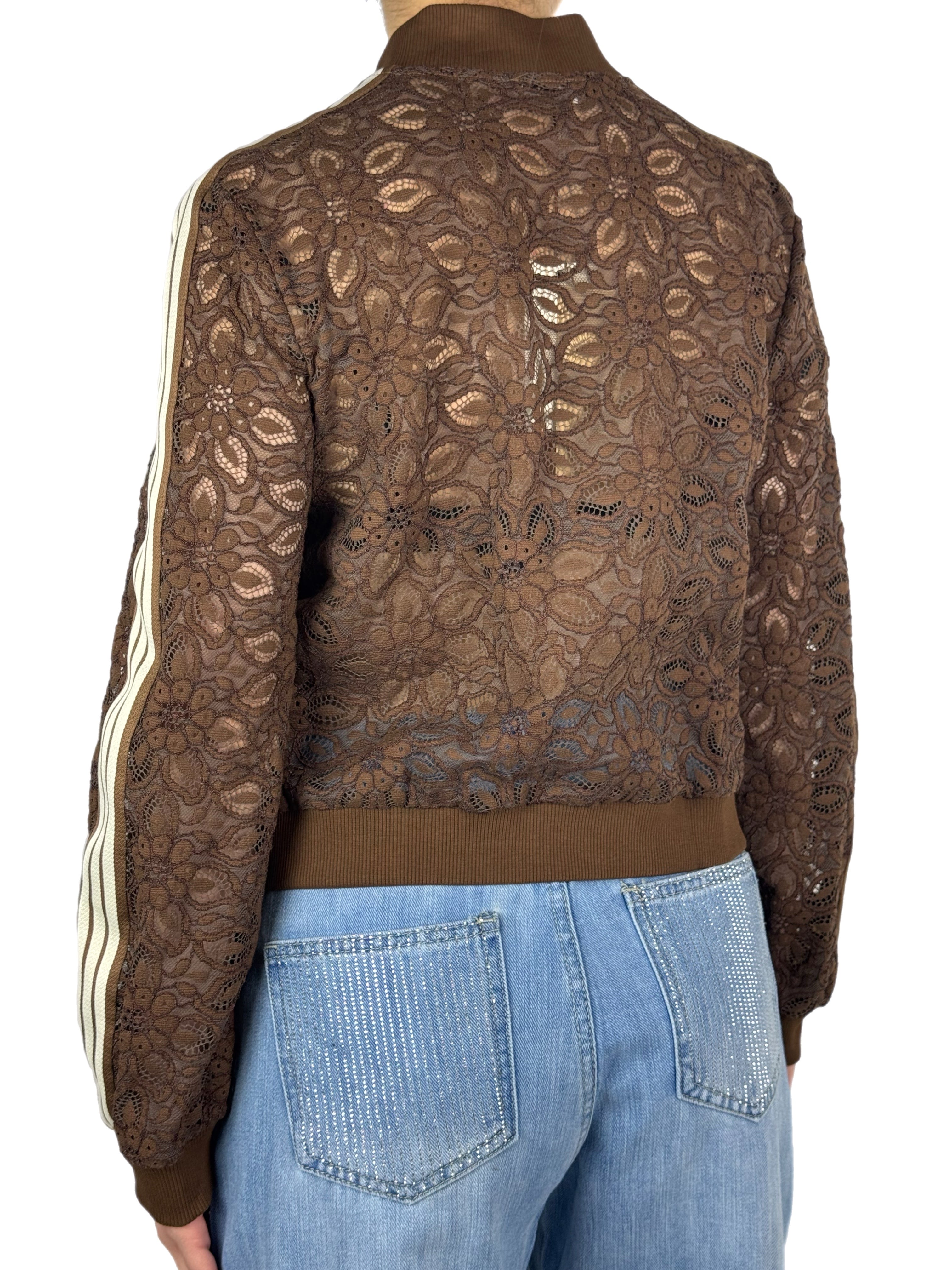 Brend bomber pizzo tabacco