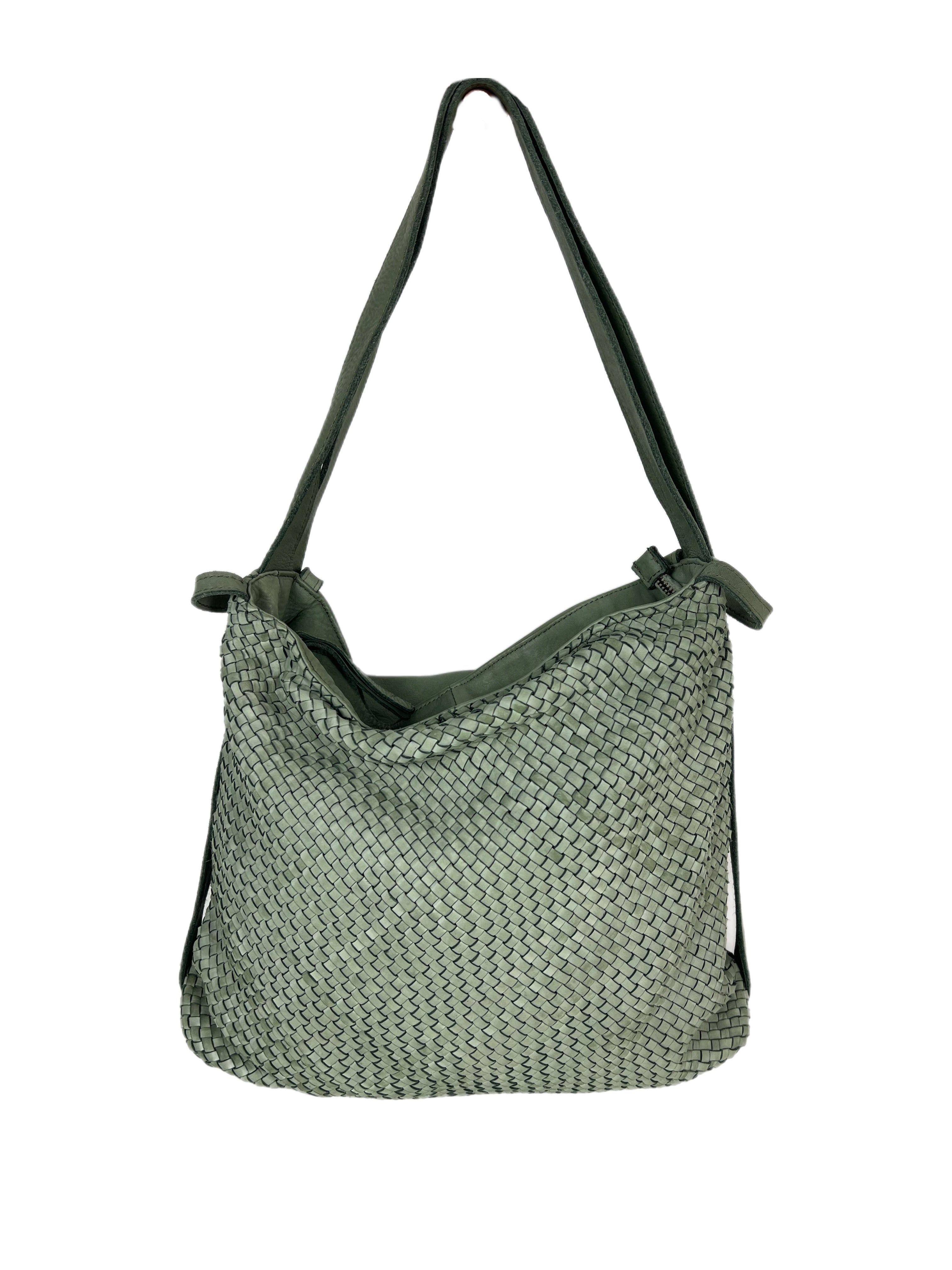 Matié borsa pelle Benidorm salvia