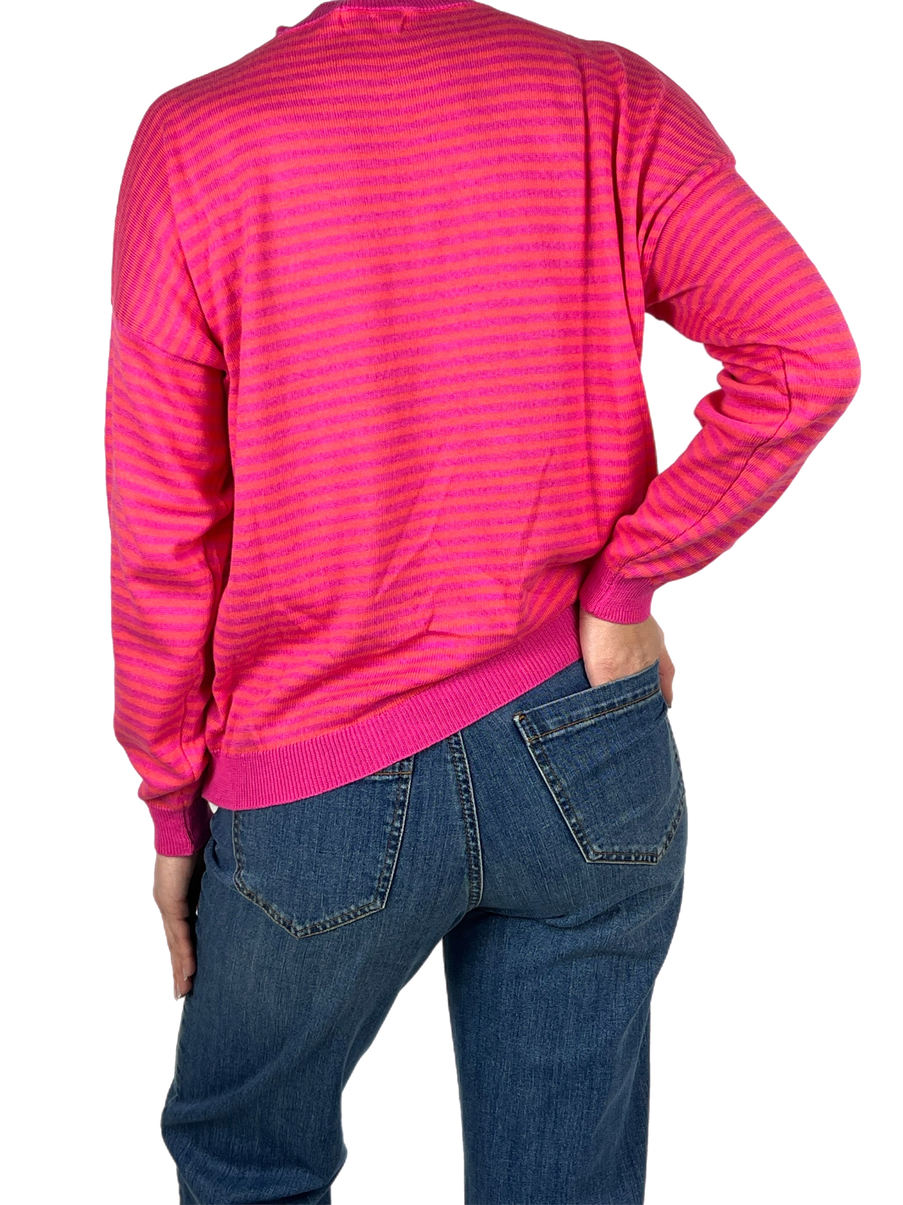 Matié maglia Evelyn fucsia/arancio