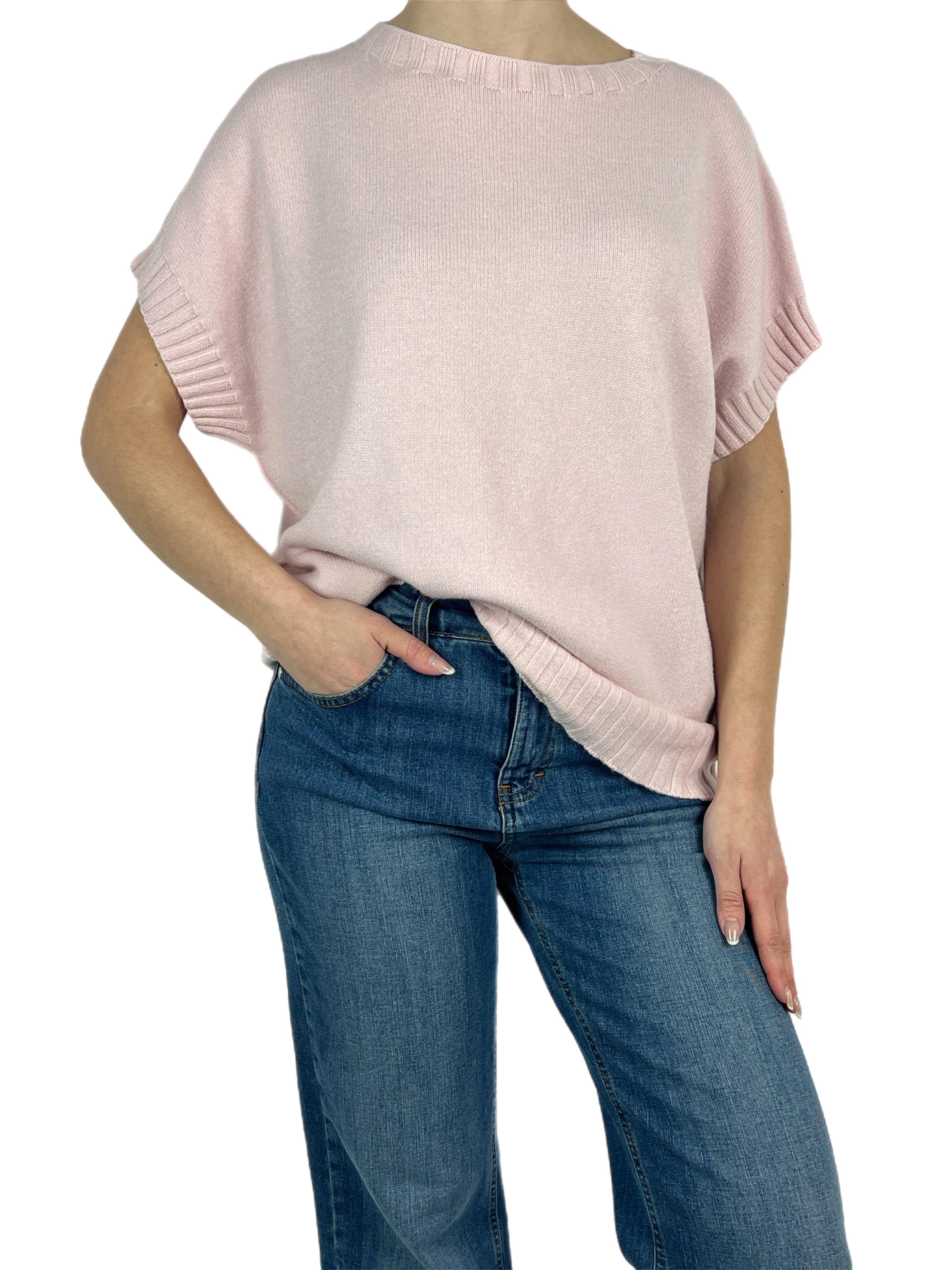 Matié gilet peonia cipria