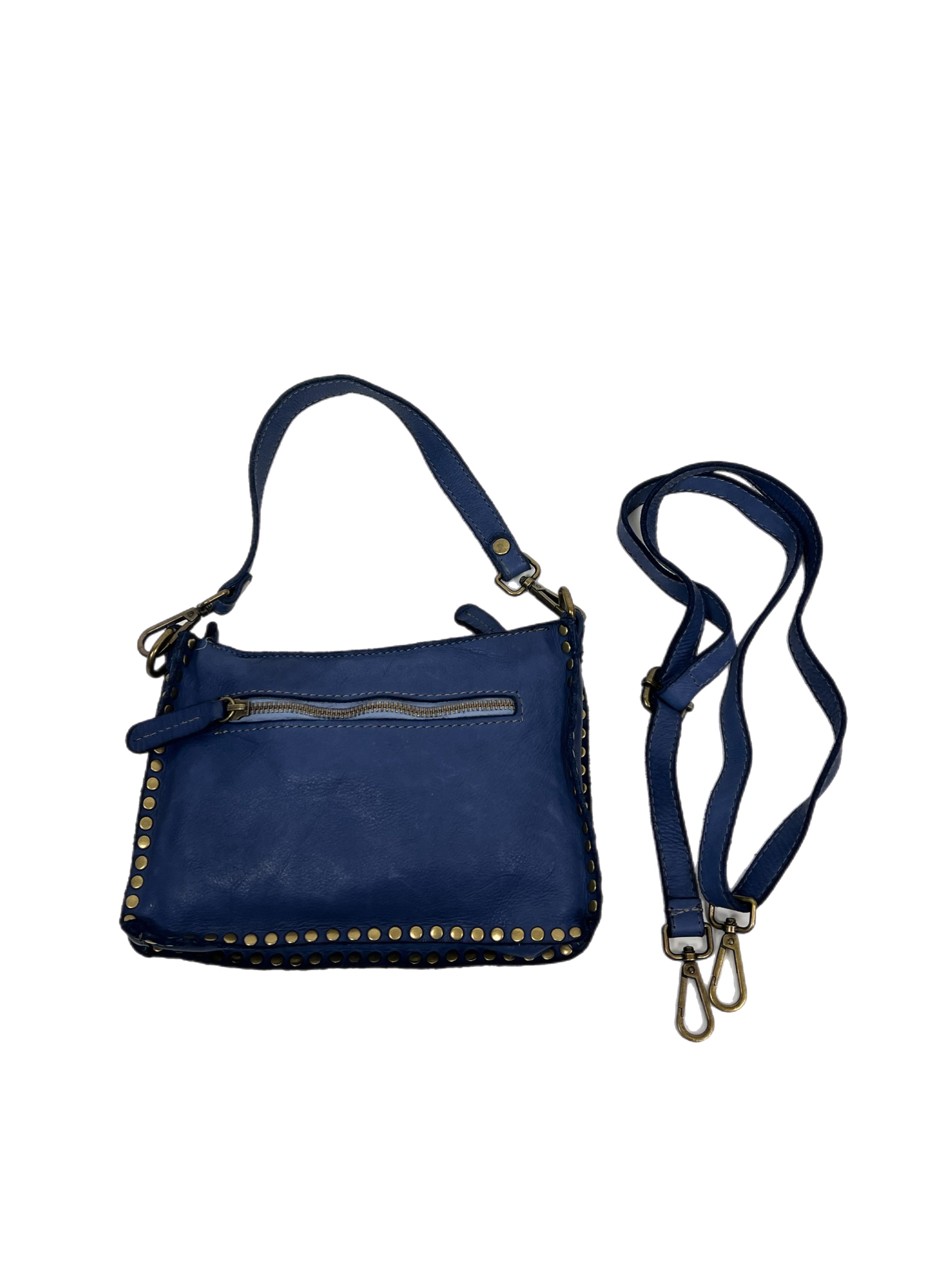 Matié borsa pelle Bilbao blu