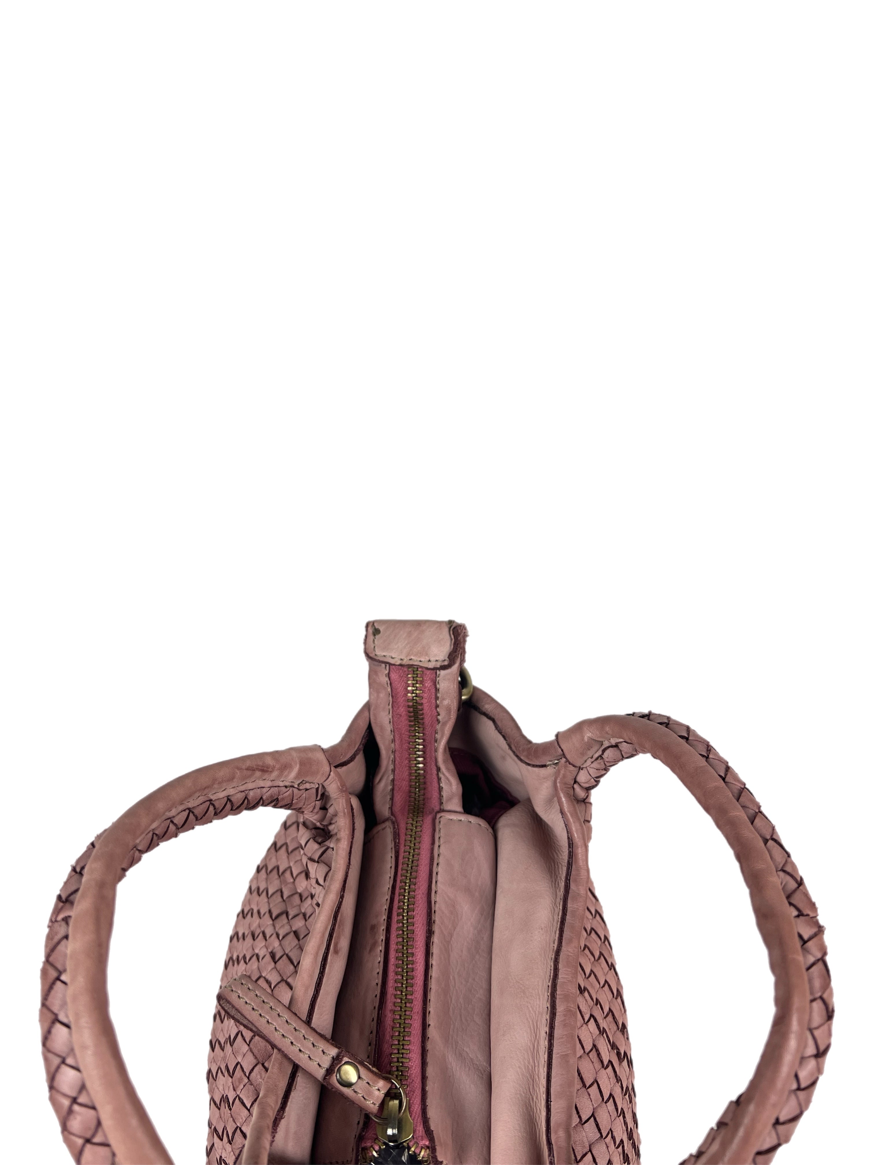 Matié borsa pelle vigo rosa