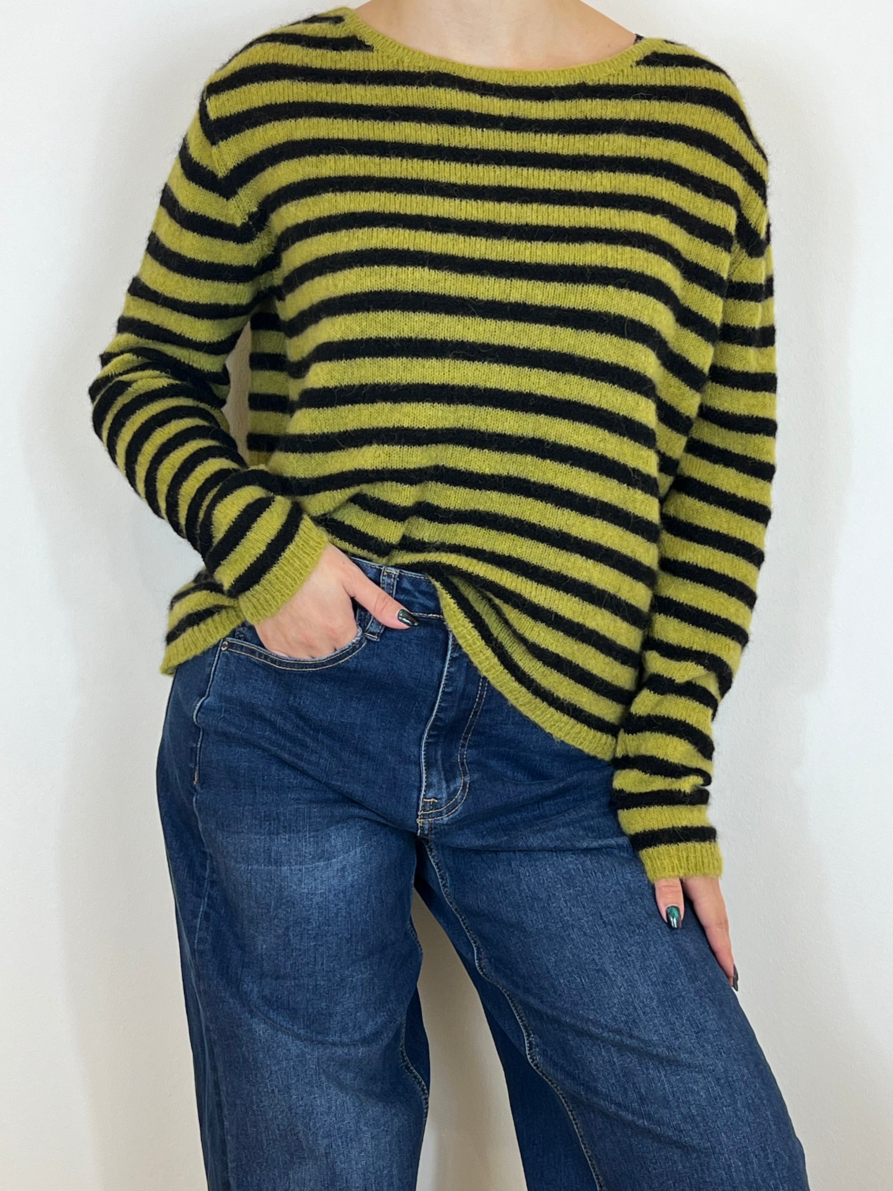 Matié maglia baby olio/nero