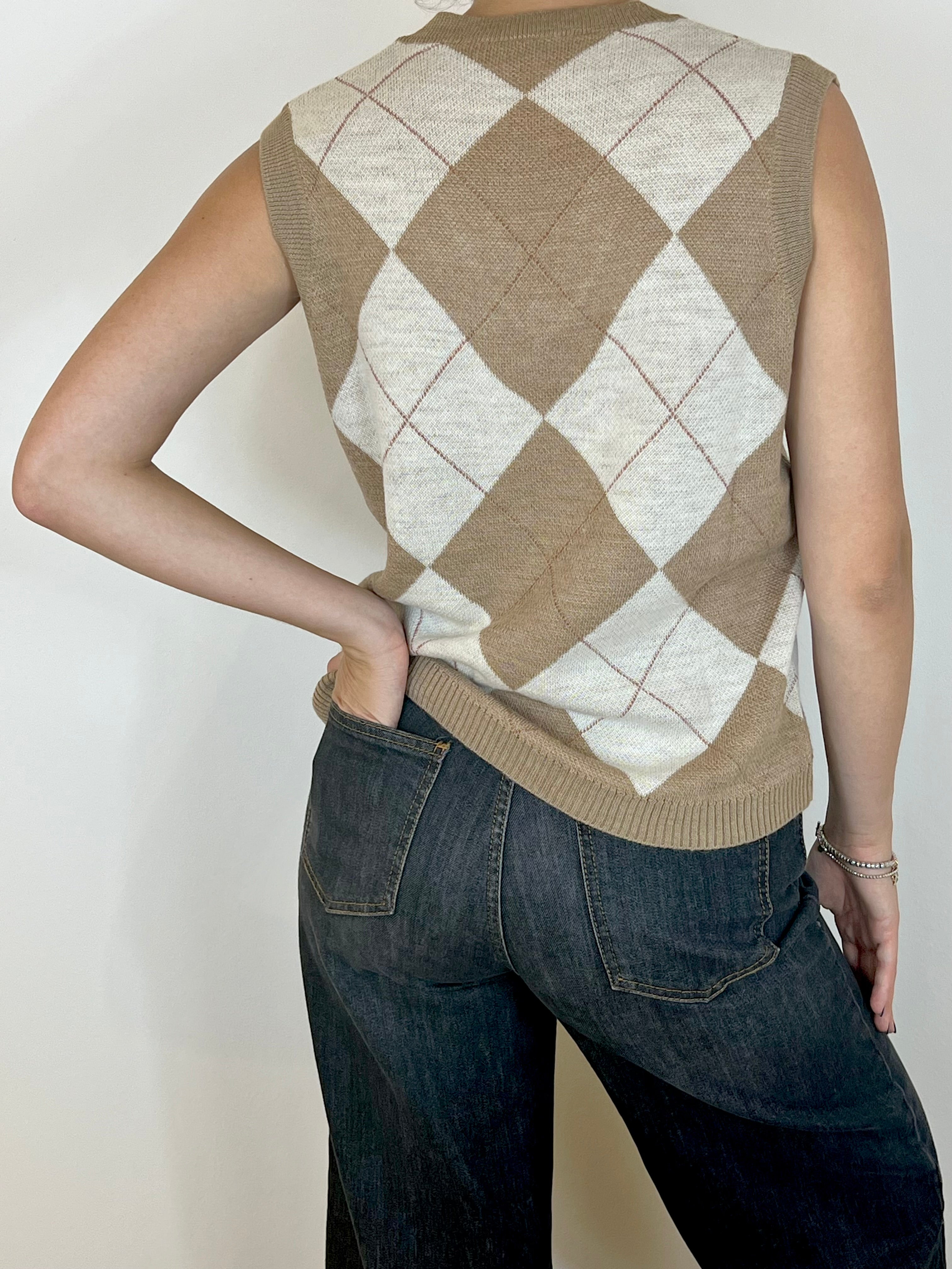 Reverse gilet ikaria beige
