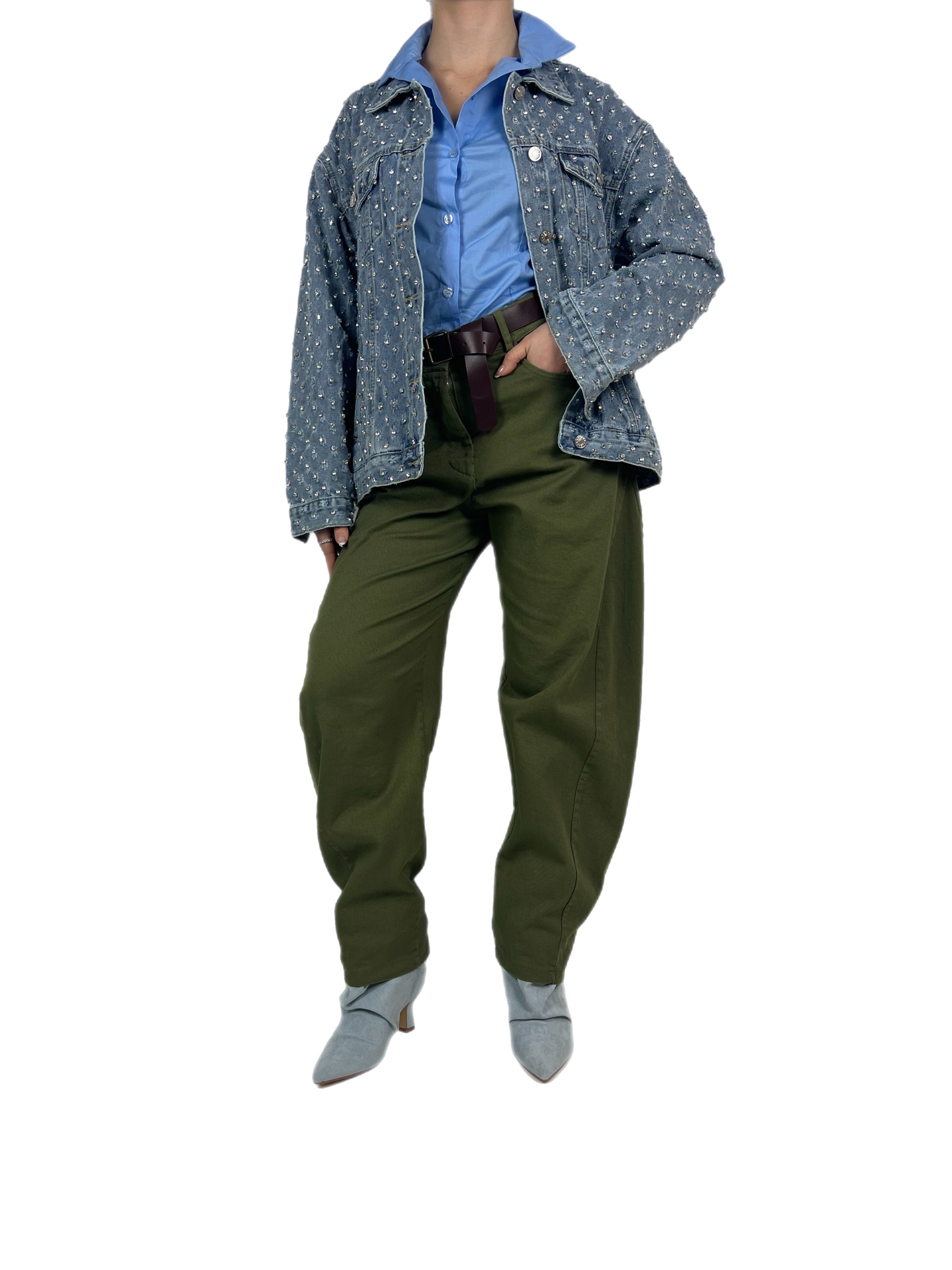 Matié pantalone geranio verde
