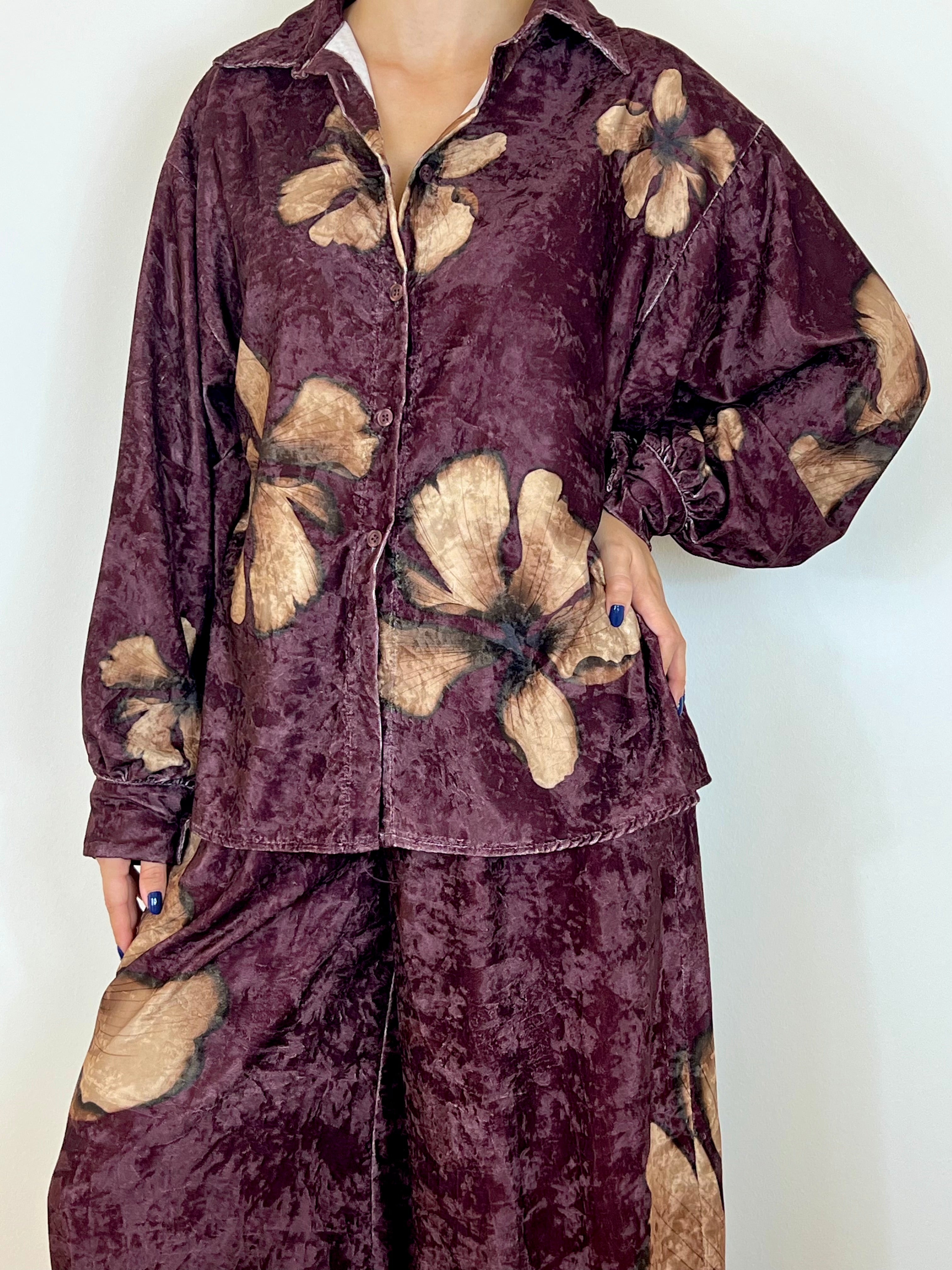 Matié camicia beverly melanzana