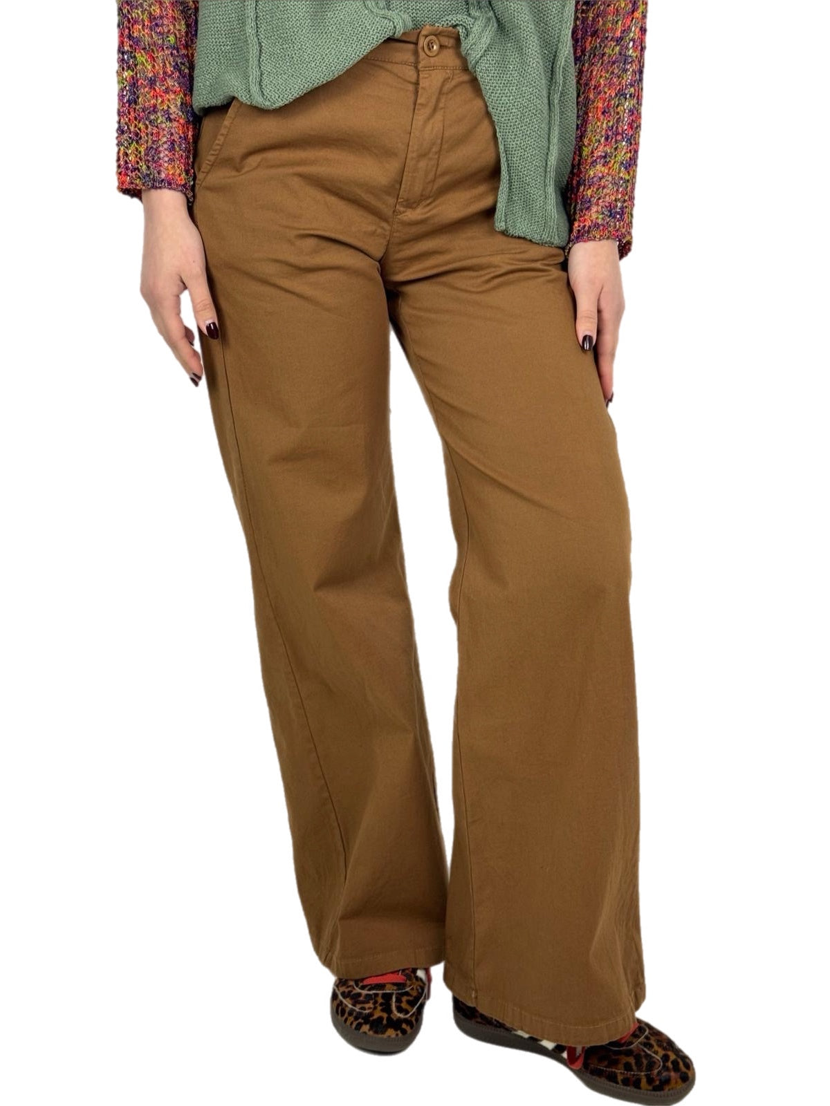 Matié pantalone layer tabacco