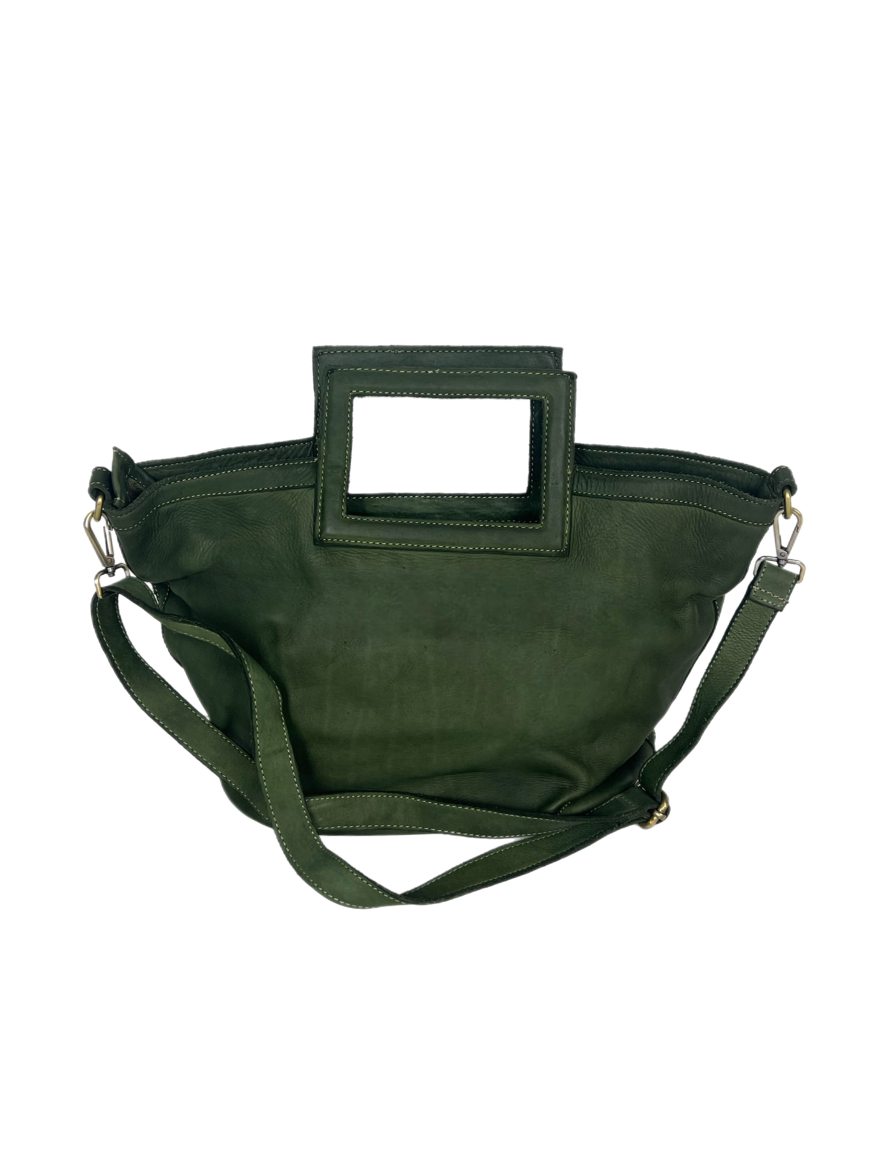Matié borsa pelle Zaragoza verde